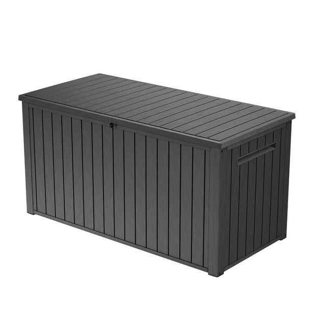 keter 230 gal. resin deck box large indoor/outdoor storage