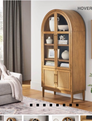 enzo 74in natural bookcase storage cabinet