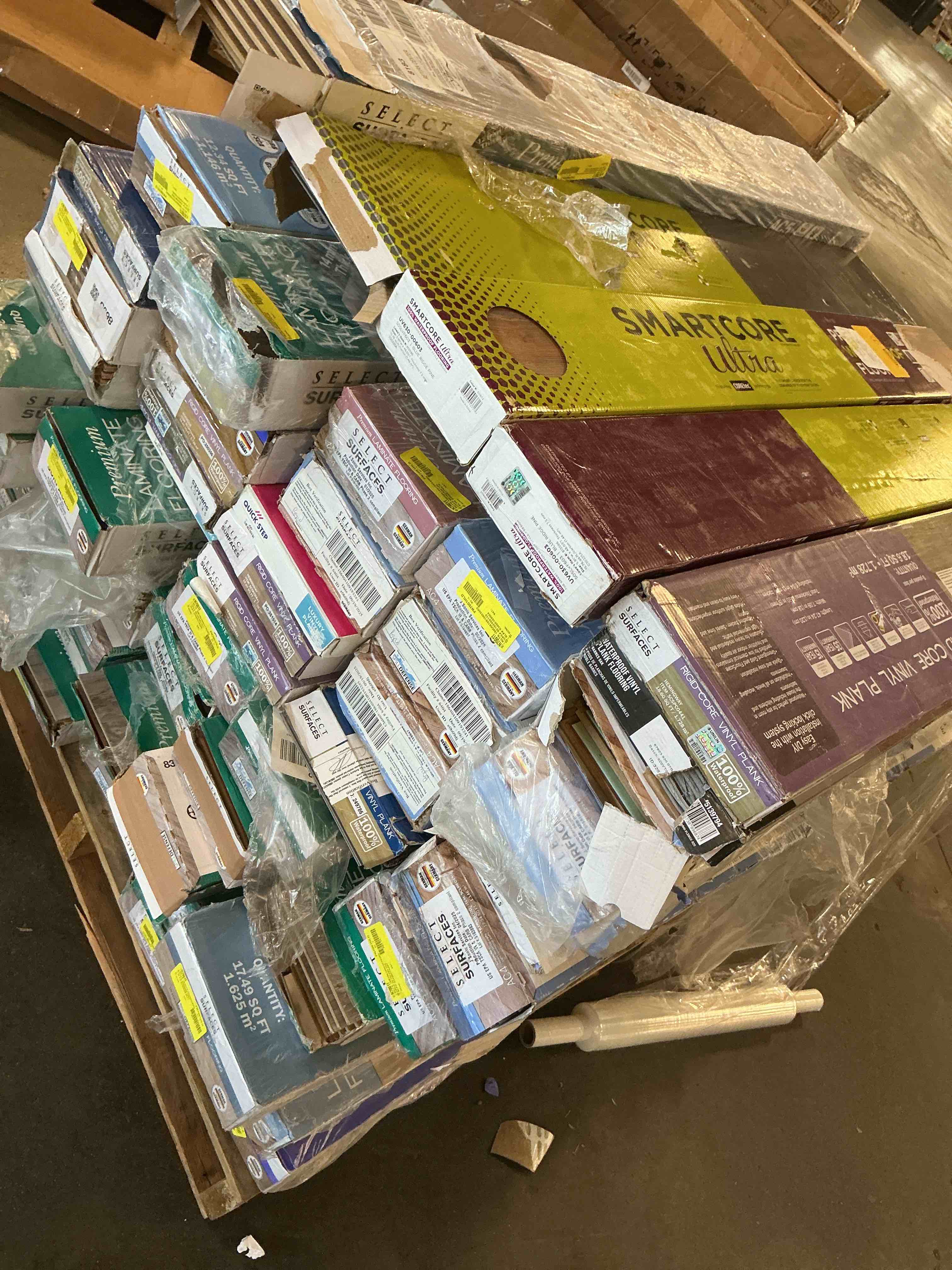 Skid lot with assortment items