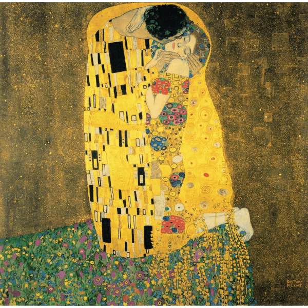  the kiss (klimt) - wooden jigsaw puzzle (a3) 