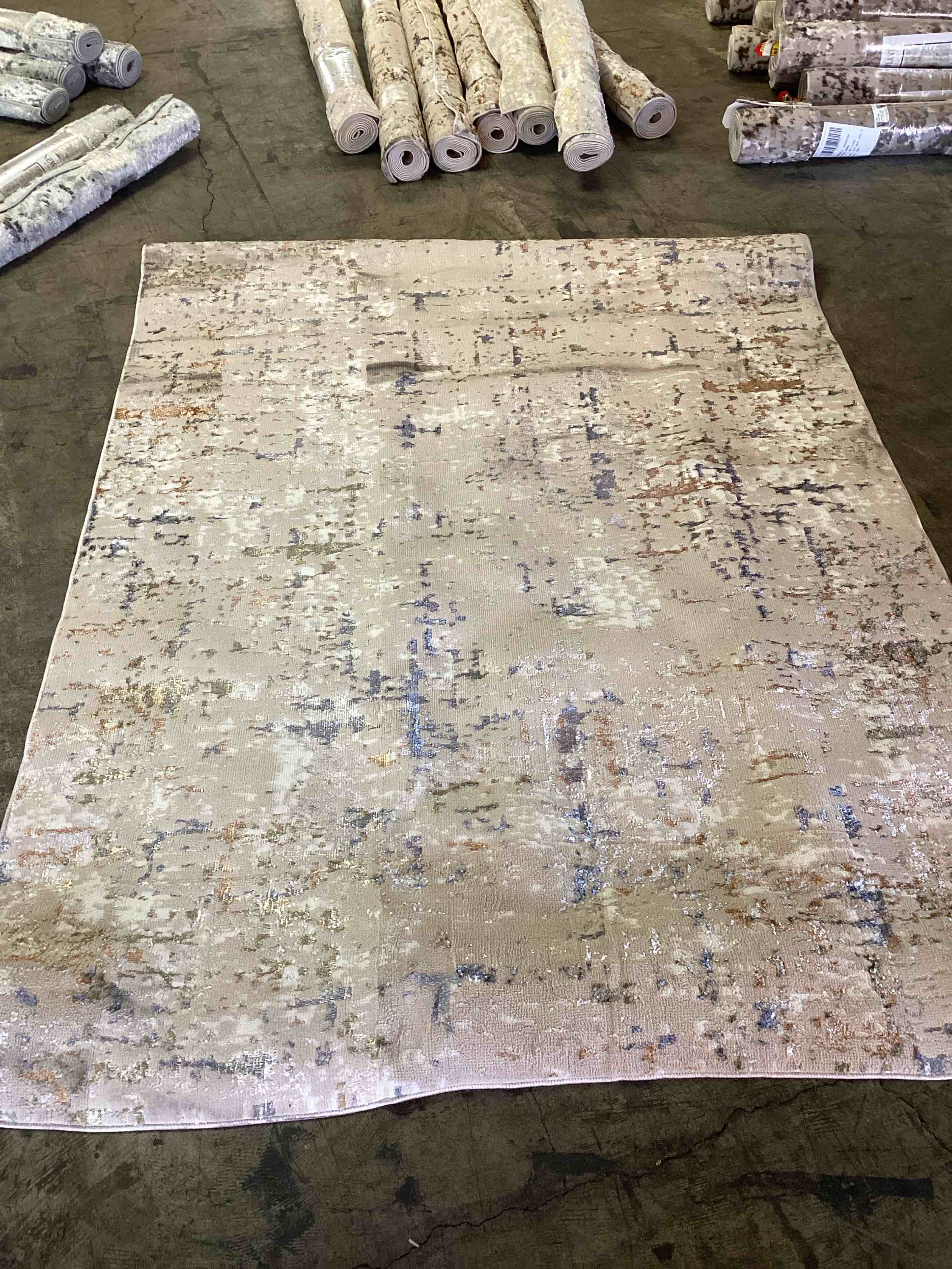 Arya Collection Pera Rug 5’ x 7’ beige/gold