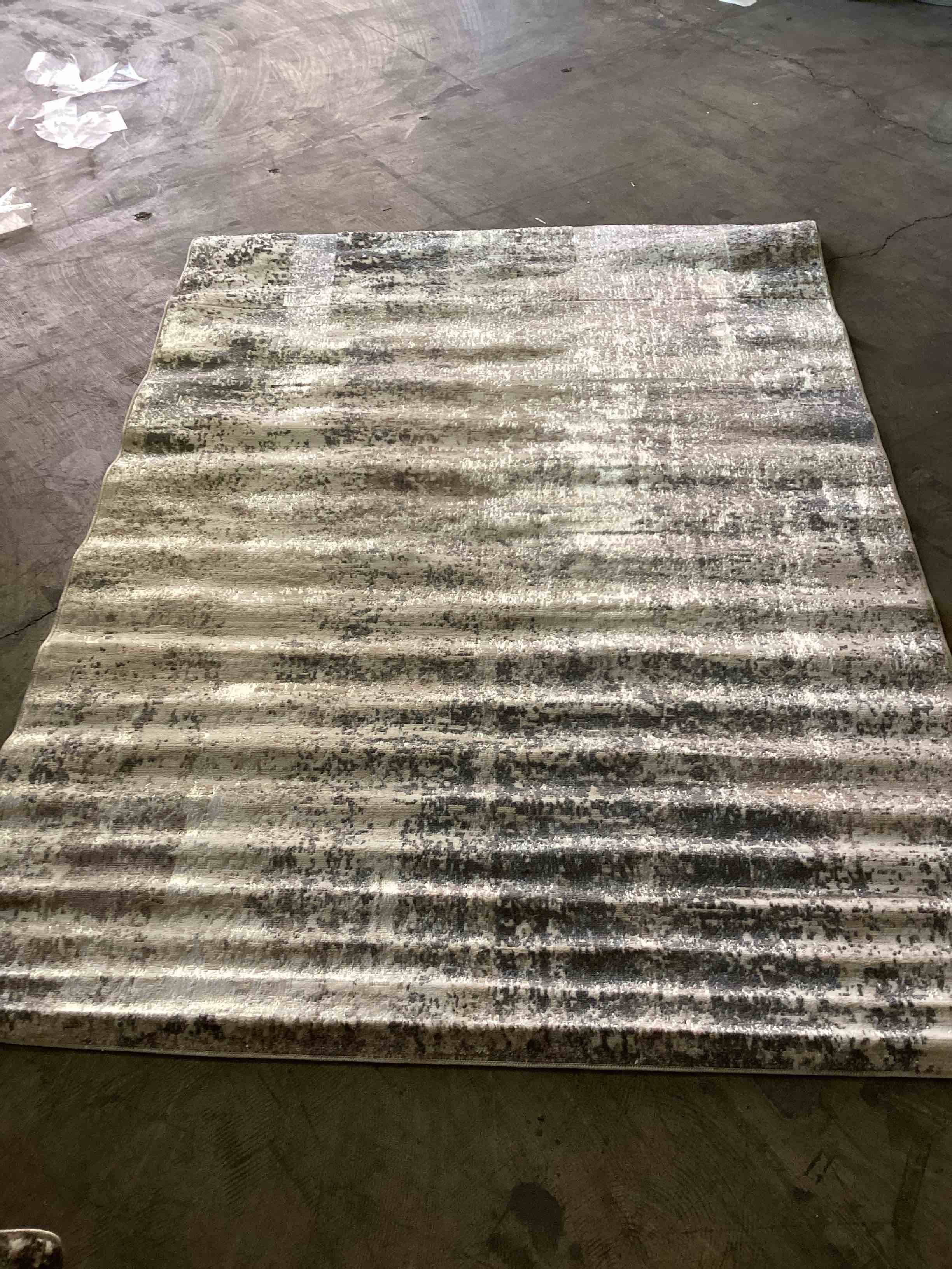 Kristal Collection Karenpera Area Rug (5’*7’) grey/light beige