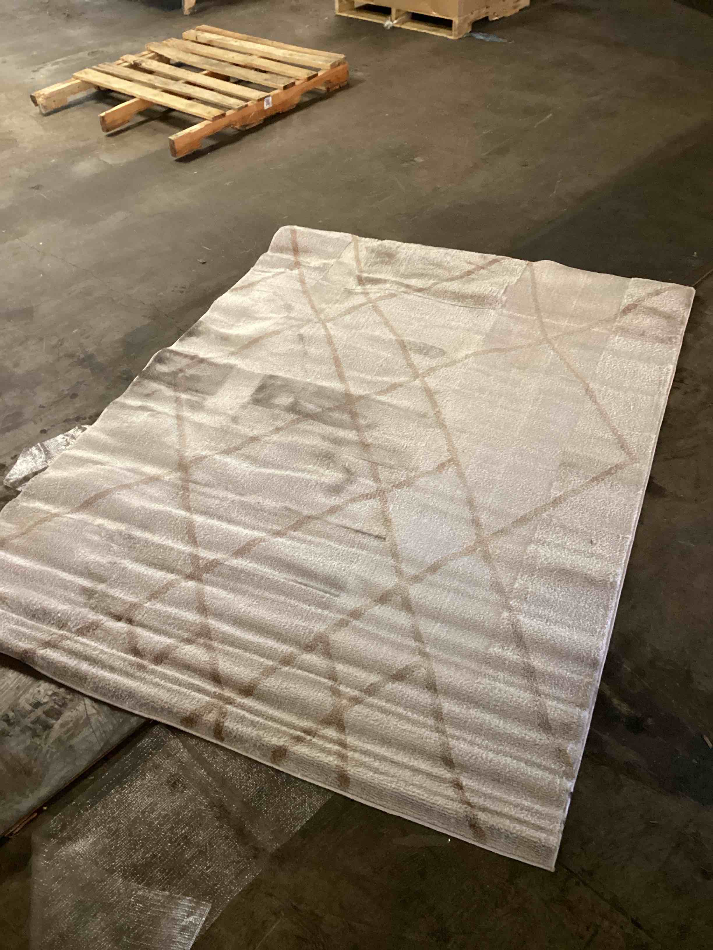 Rakkas Collection Ohio Area Rug (5’*7’) grey/ bej