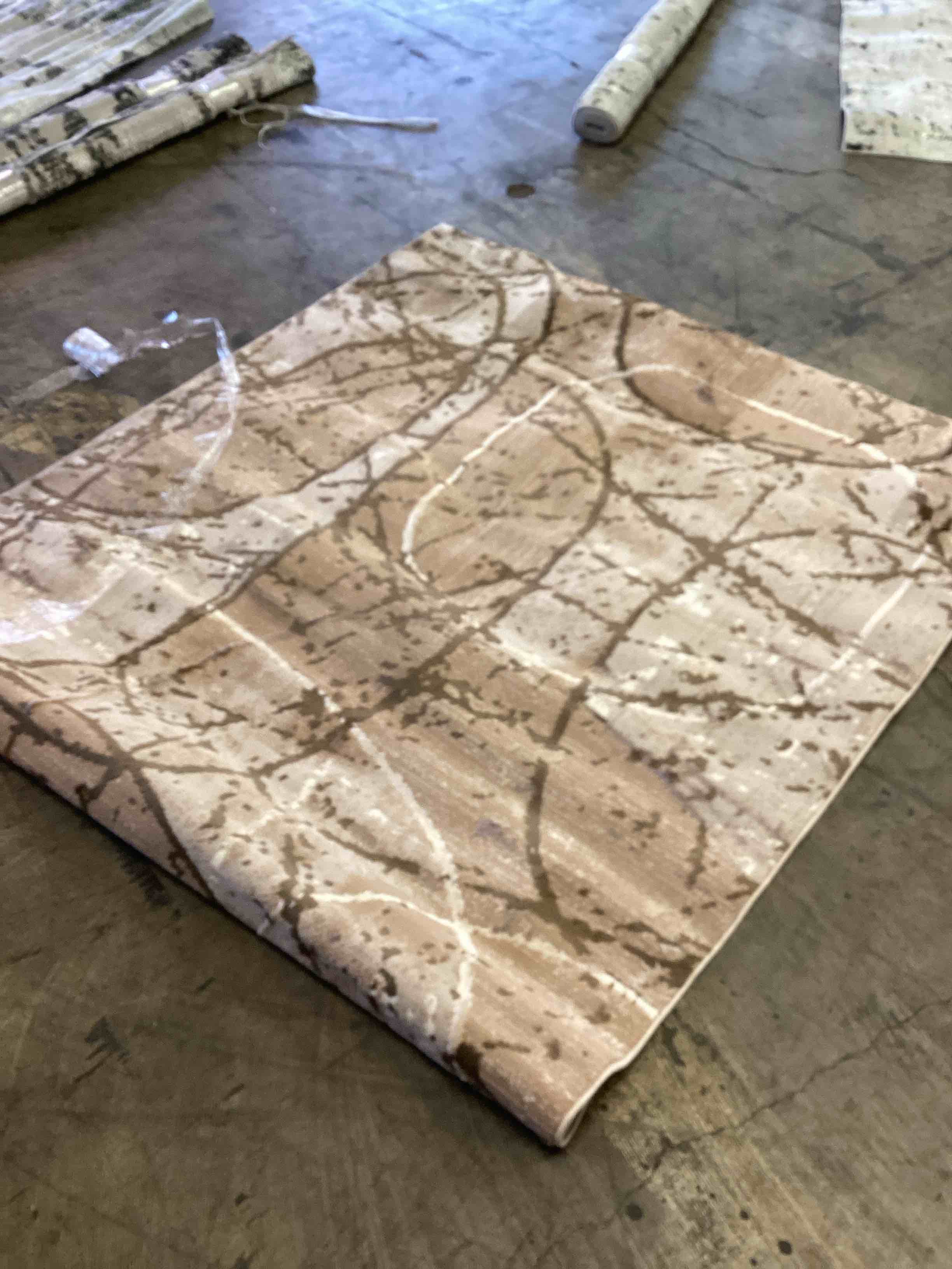 New Atlanta Collection Pera Area Rug (5’*7’) light brown/beige