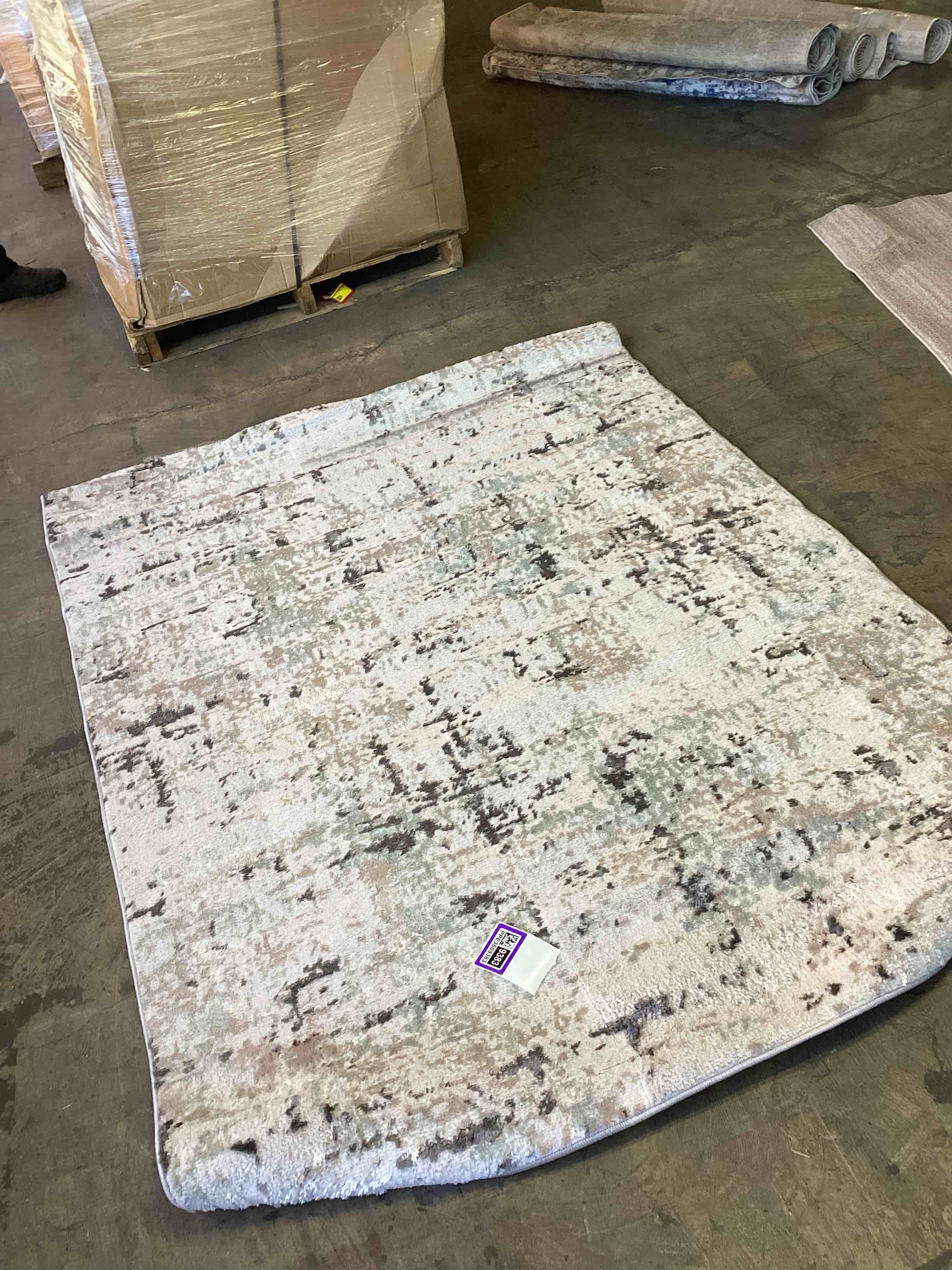 Arya Collection Pera Area Rug (5’*7’) grey/grey