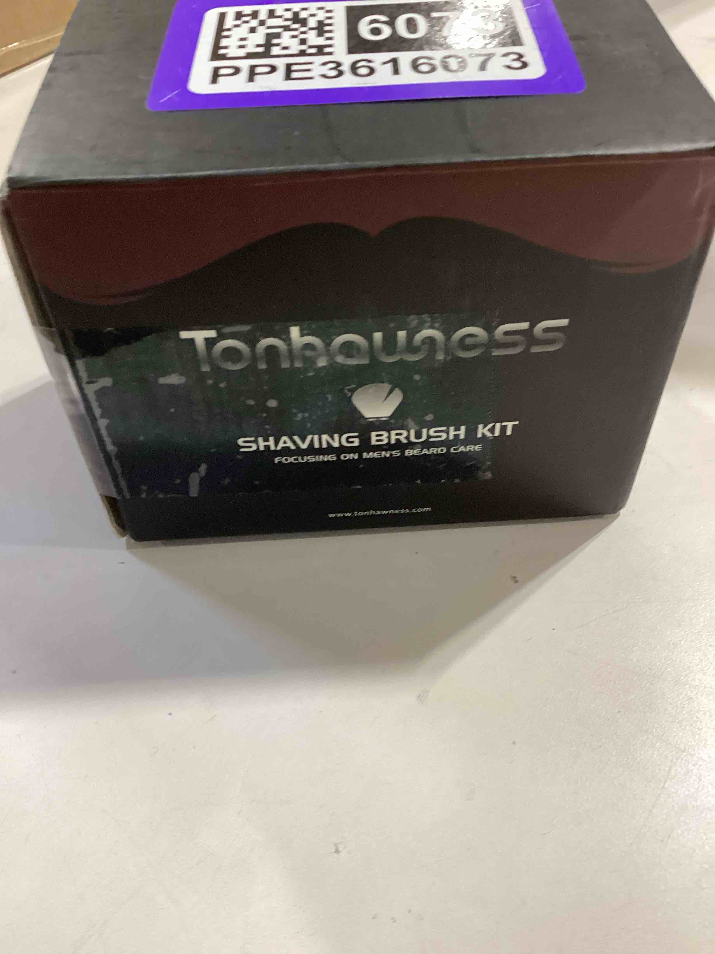 Tonhawness Shaving Brush Kit for Men, 4 in 1 Shaving Brushes Set Includes Badger Hair Shave Brush, S