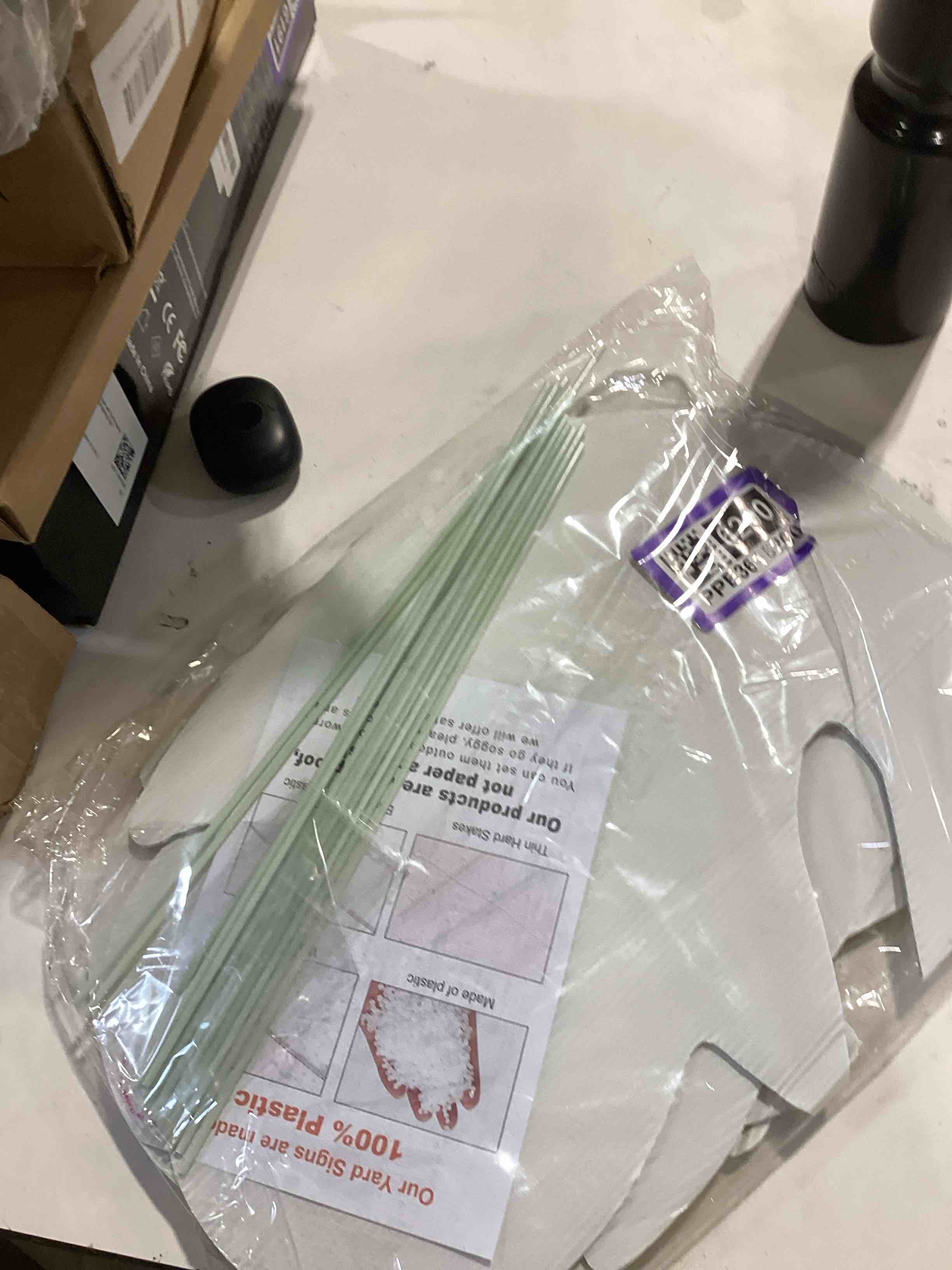 6Pcs Glowing Halloween Ghost Yard Signs Decoration, 17"x12" Waterproof Light Up Halloween Decor for