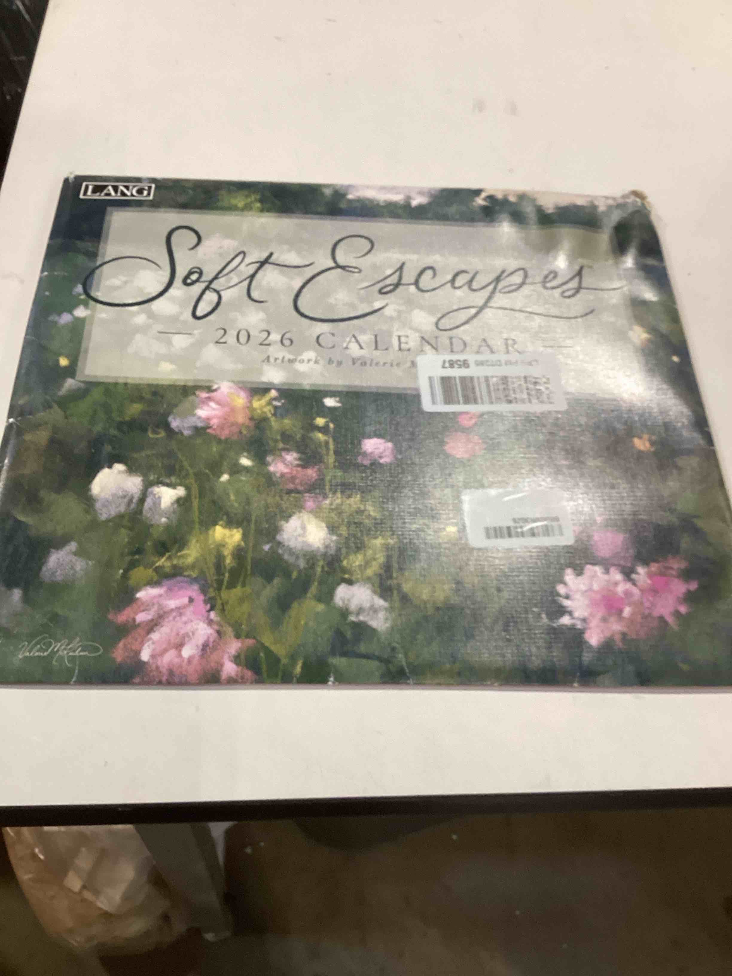 lang companies, soft escapes 2026 wall calendar by valerie mckeehan, 13.4'' x 12'', 12-month calenda
