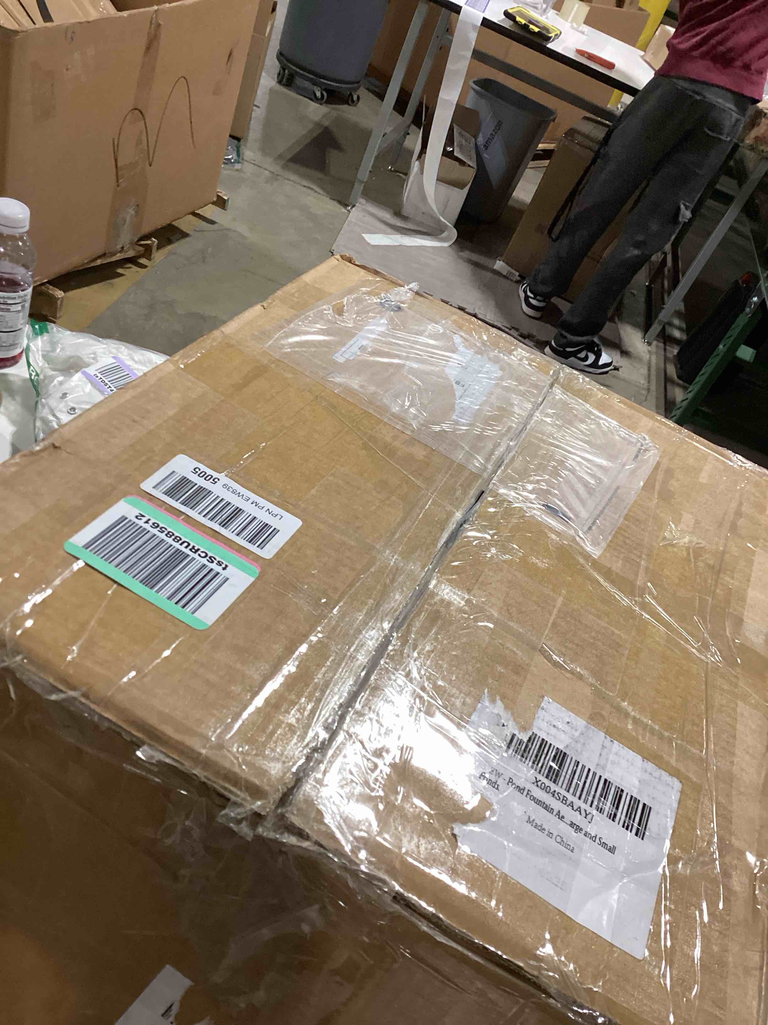 Pond Fountain Aerator Stainless Steel1HP 750W 110V, RGB Colorful Lights with Remote Control. 100 Fee