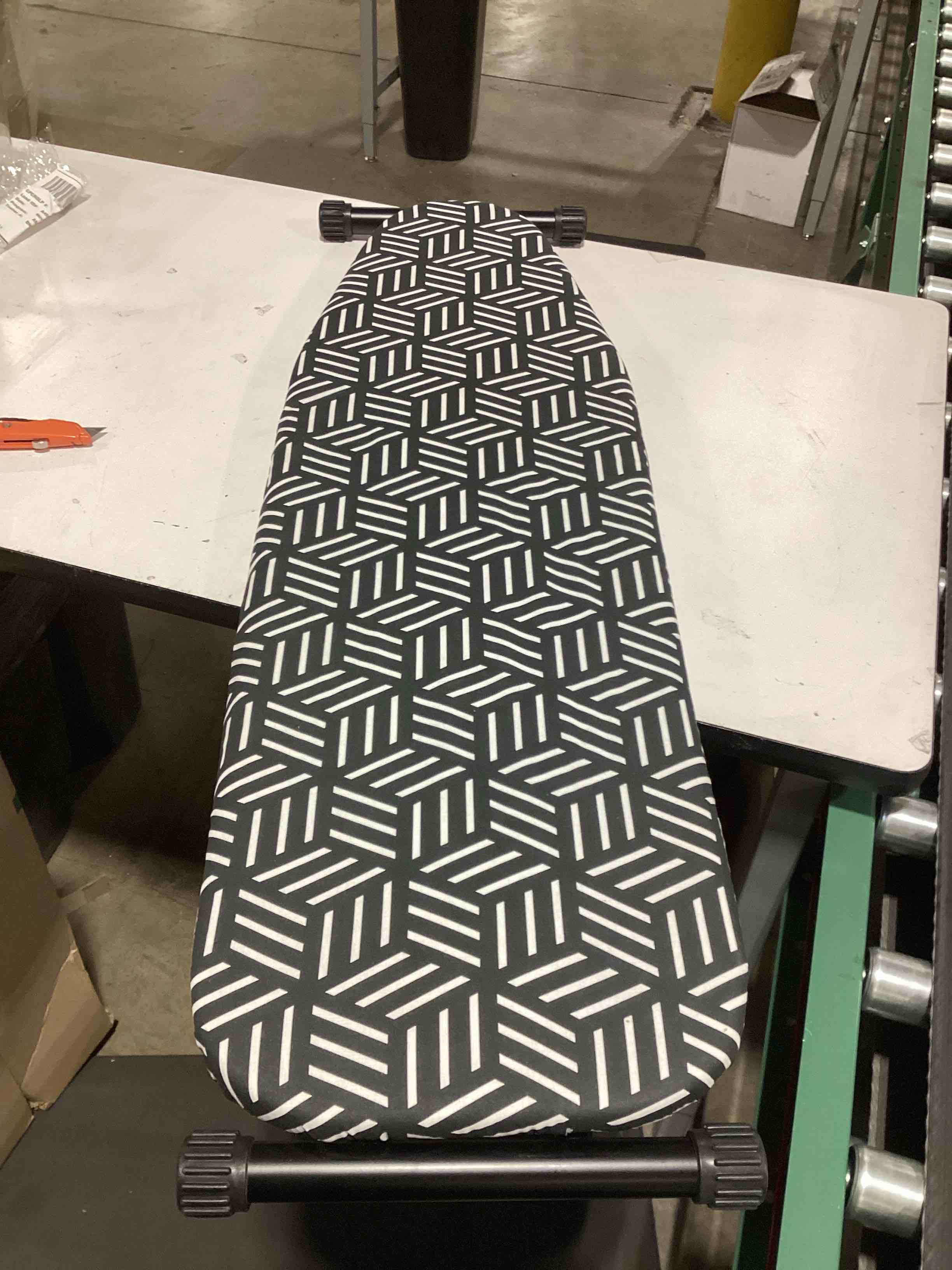 caius Ironing Board, Compact and Space Saver Full Size Ironing Board, Extra Wide Ironing Area with Extra Thick Heavy Duty Padded Cover, Stable Structure, Easy to Fold