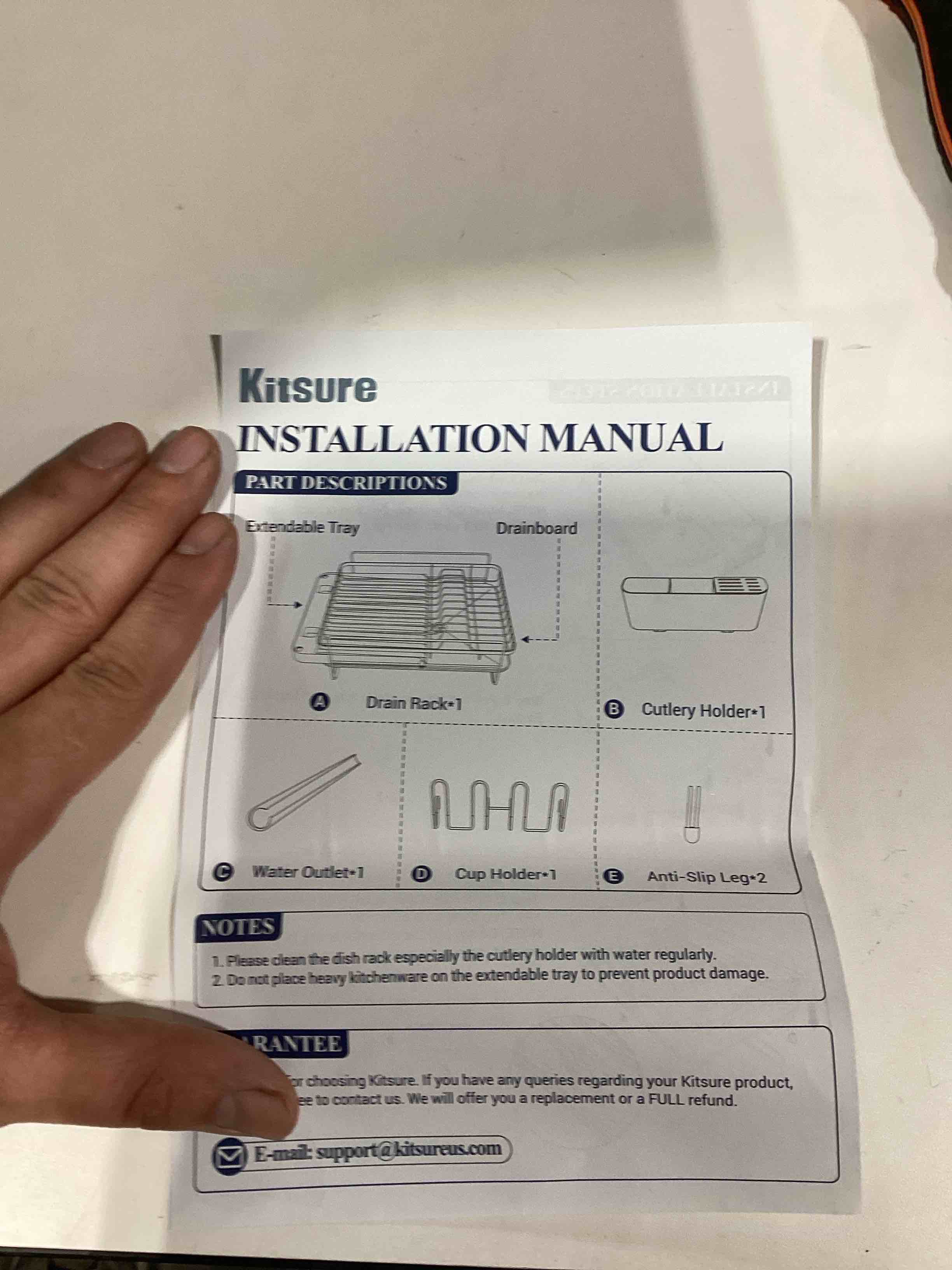 kitsure dish drying rack