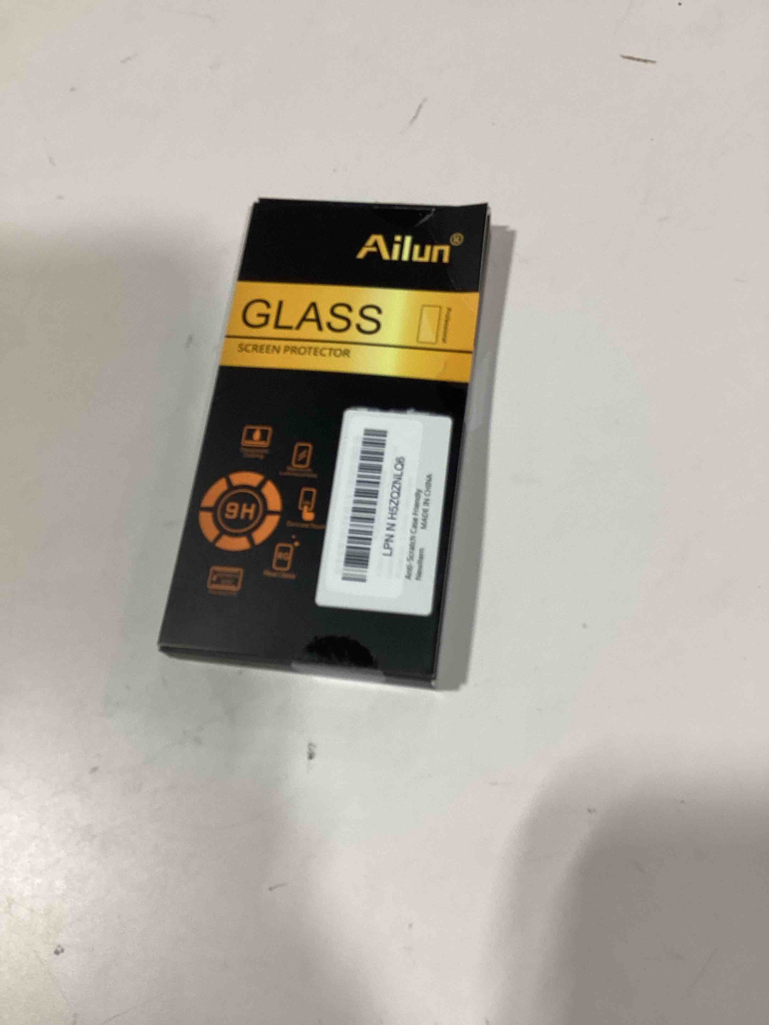 Ailun 3 Pack Glass Screen Protector for Galaxy A54 5G[6.4 inch] + 3 Pack Camera Lens Protector, 0.33