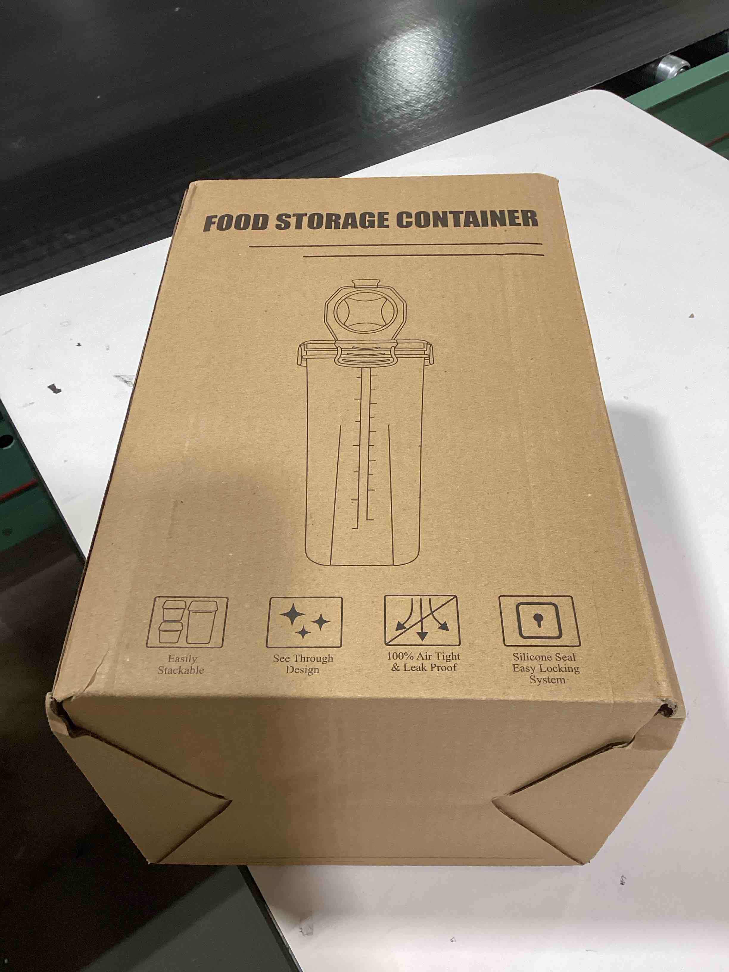 Skroam Cereal Containers Storage of 6 [4L/135.2 oz], Airtight Food Storage Containers with Lids, Pla