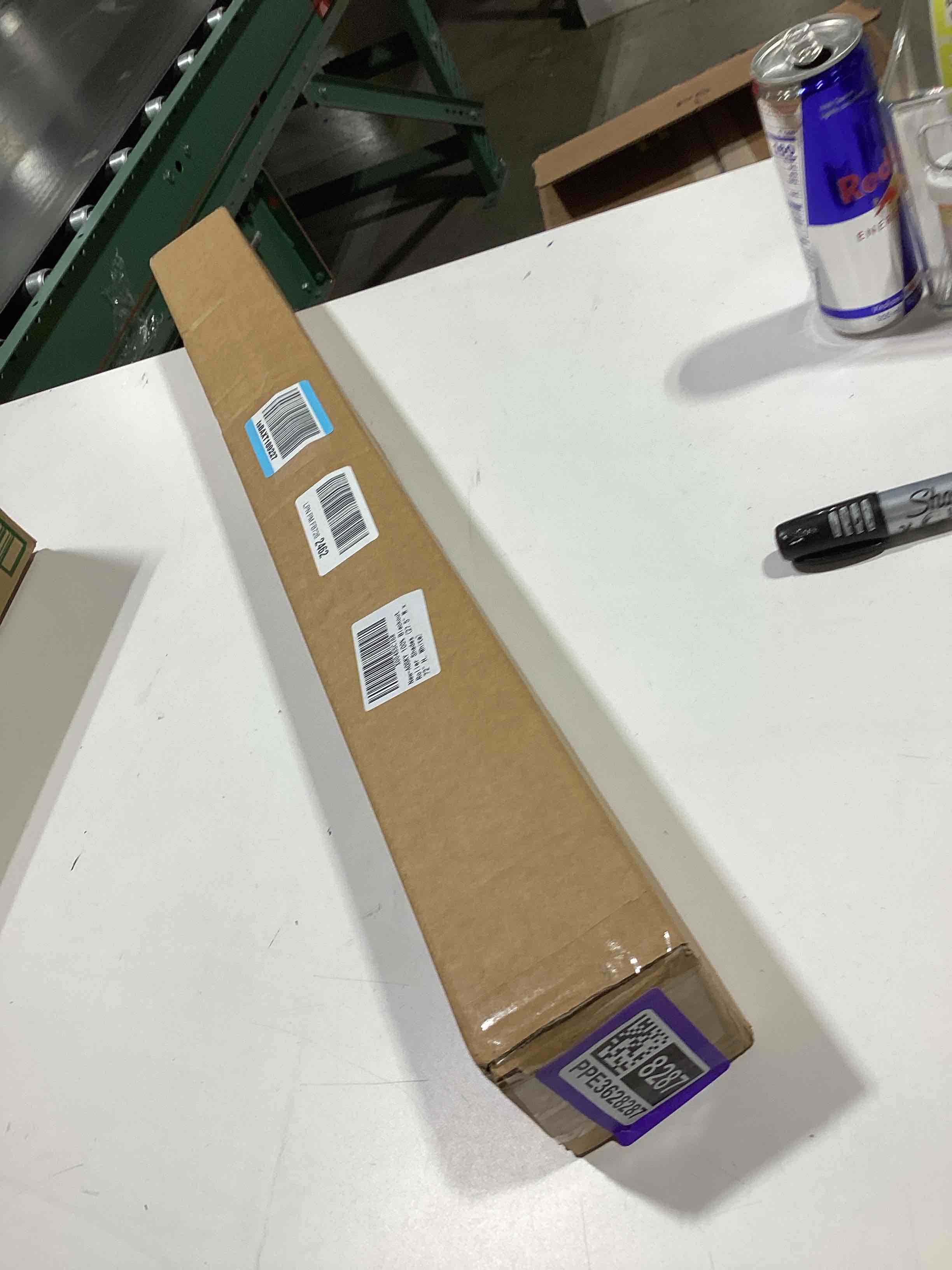 Condition photo showing Good Condition for AOSKY Blackout Roller Shades Cordless Blinds for Windows, Free-Stop Shades with Valance, Thermal Insulated Fabric, UV Protection, Natural Woven Blinds for Home and Office (27.5" W x 72" H, White) White 27.5"W x 72"H