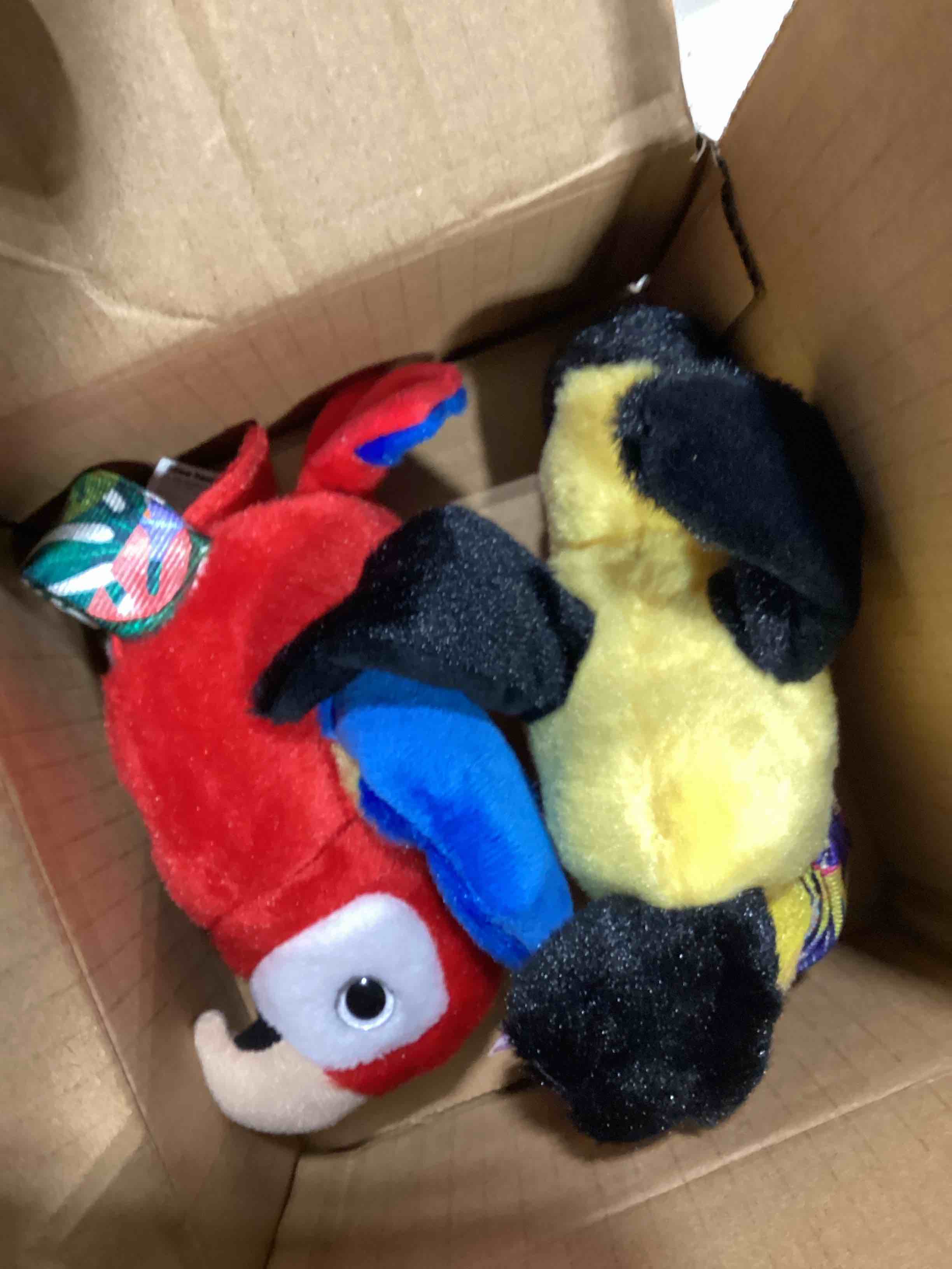 Happy Yappers: Birds 2 Pack - Oriole & Red Parrot - Slap Bracelet Interactive Plush Toy Birds, They 