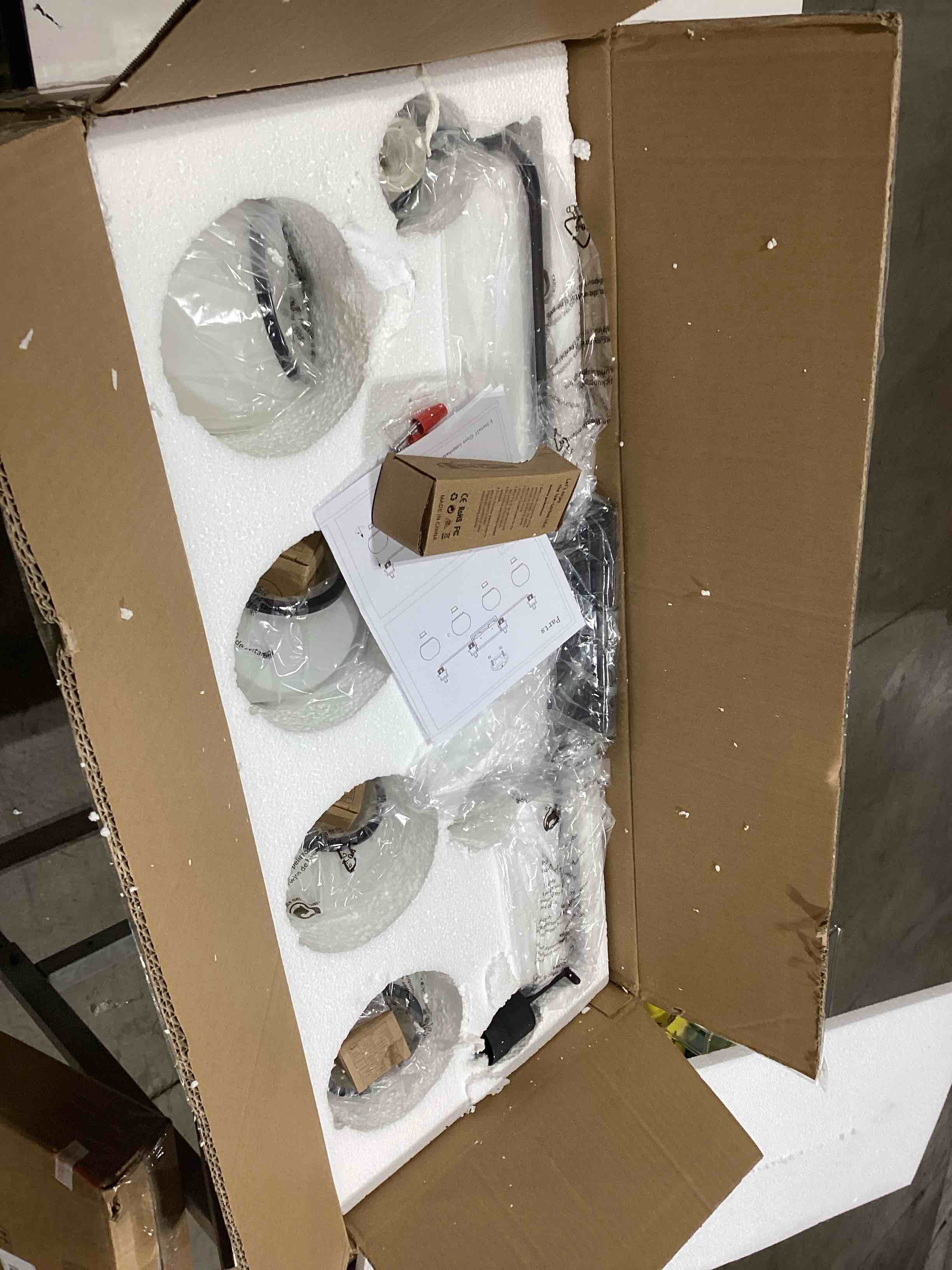 BrkNit 4 Light Modern Bathroom Light Fixtures Over Mirror (LED Bulbs Included), Black Vanity Lights 