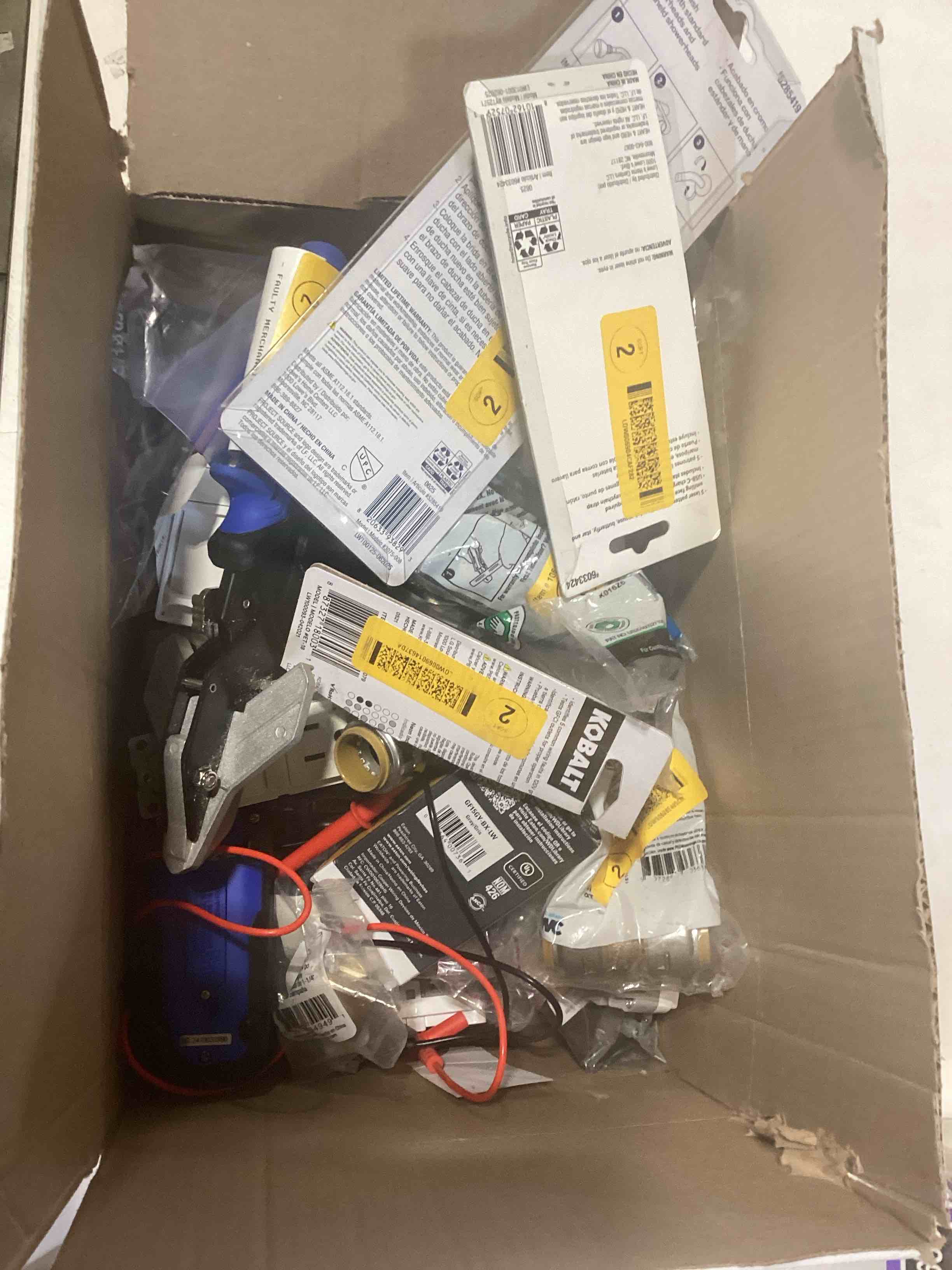 Condition photo showing As Is for miscellaneous pieces and parts from Lowe’s 