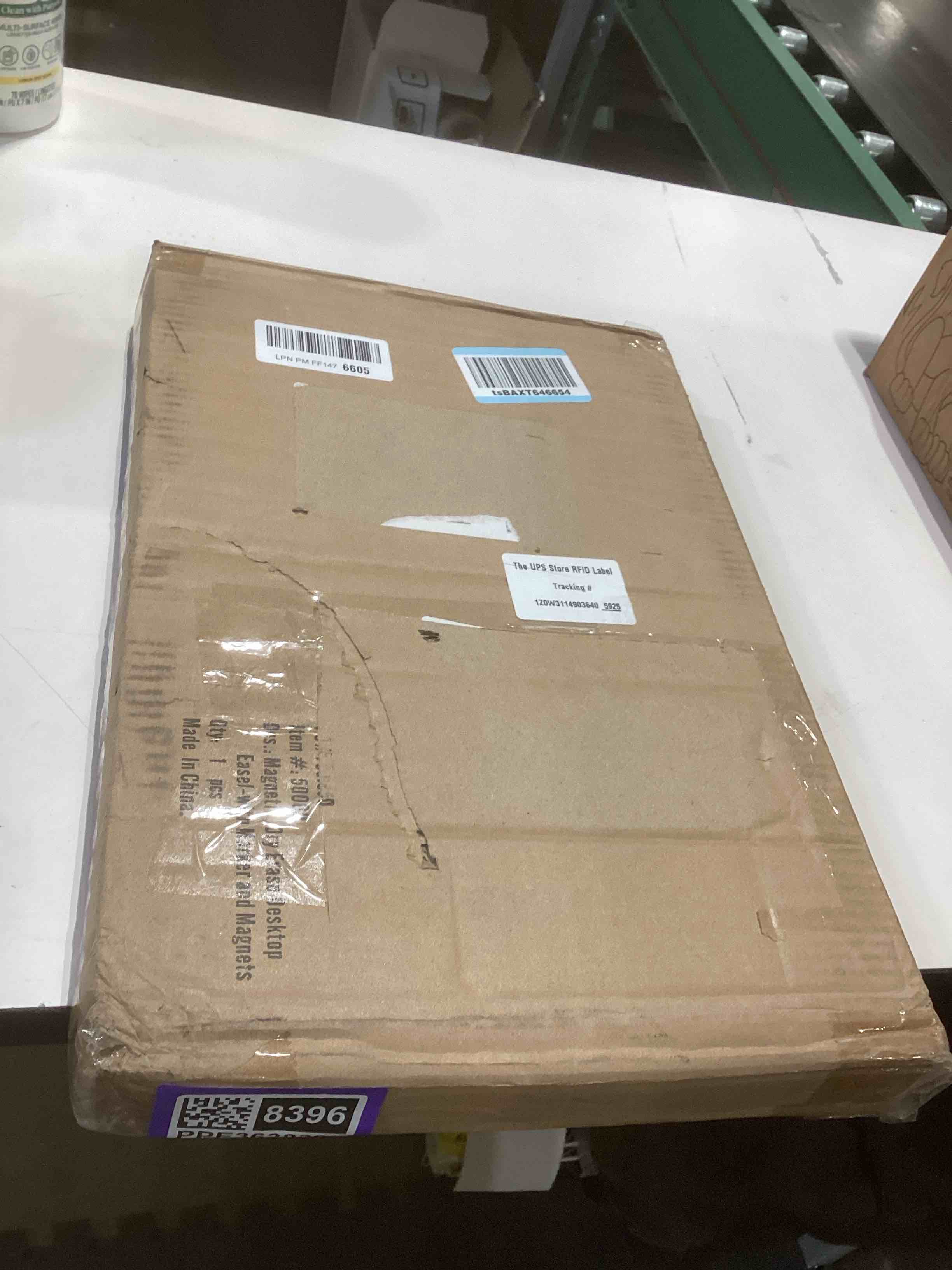 Condition photo showing Good Condition for Flipside Products 18” x 12” Magnetic Double-Sided Desktop Easel, Bright White Dry Erase Easel for Office, Home, and Classroom, Aluminum Frame, Magnets and Dry Erase Marker w/Magnetic Eraser Cap 18"W x 12"H