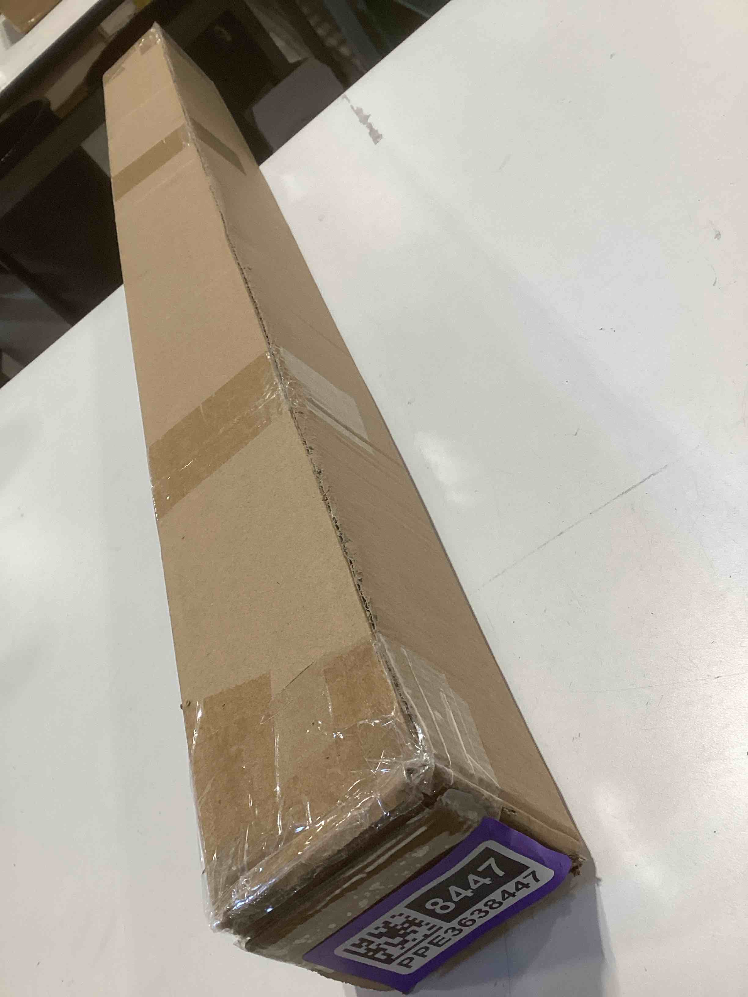 Condition photo showing Good Condition for LazBlinds No Drill Roman Shades for Windows, Cordless Light Filtering Window Shades with UV Protection, Polyester Fabric for Bedroom & Living Room, 38" W x 64" H, Off White Light Filtering - Off White 38"W x 64"H