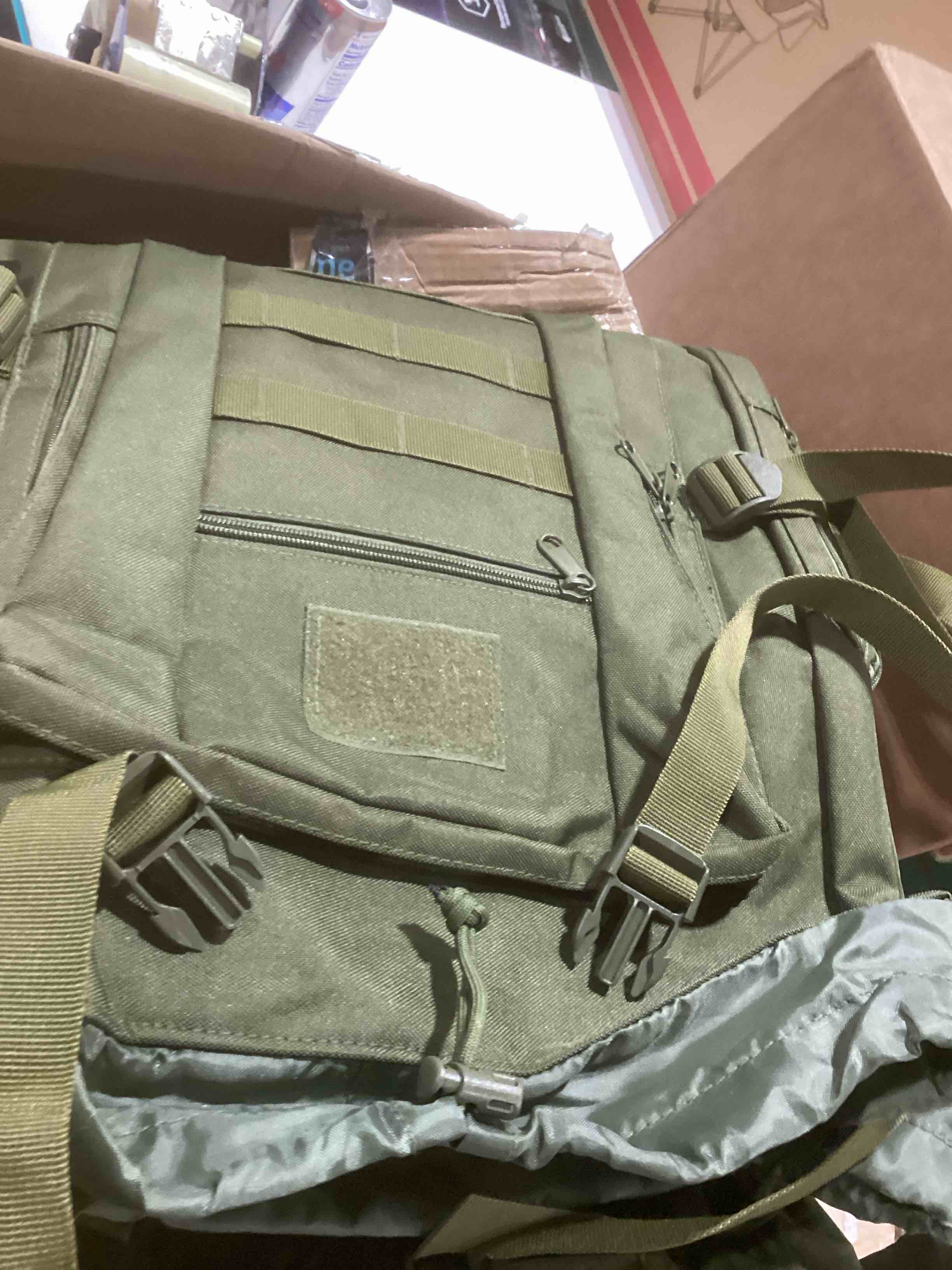 Condition photo showing Good Condition for W WINTMING Hiking Backpack for Men 70L/100L Camping Backpack Military Rucksack Molle 3 Days Assault Pack for Climbing | Camping Backpack, 3 Days Assault Pack, for Climbing 100l-olivegreen