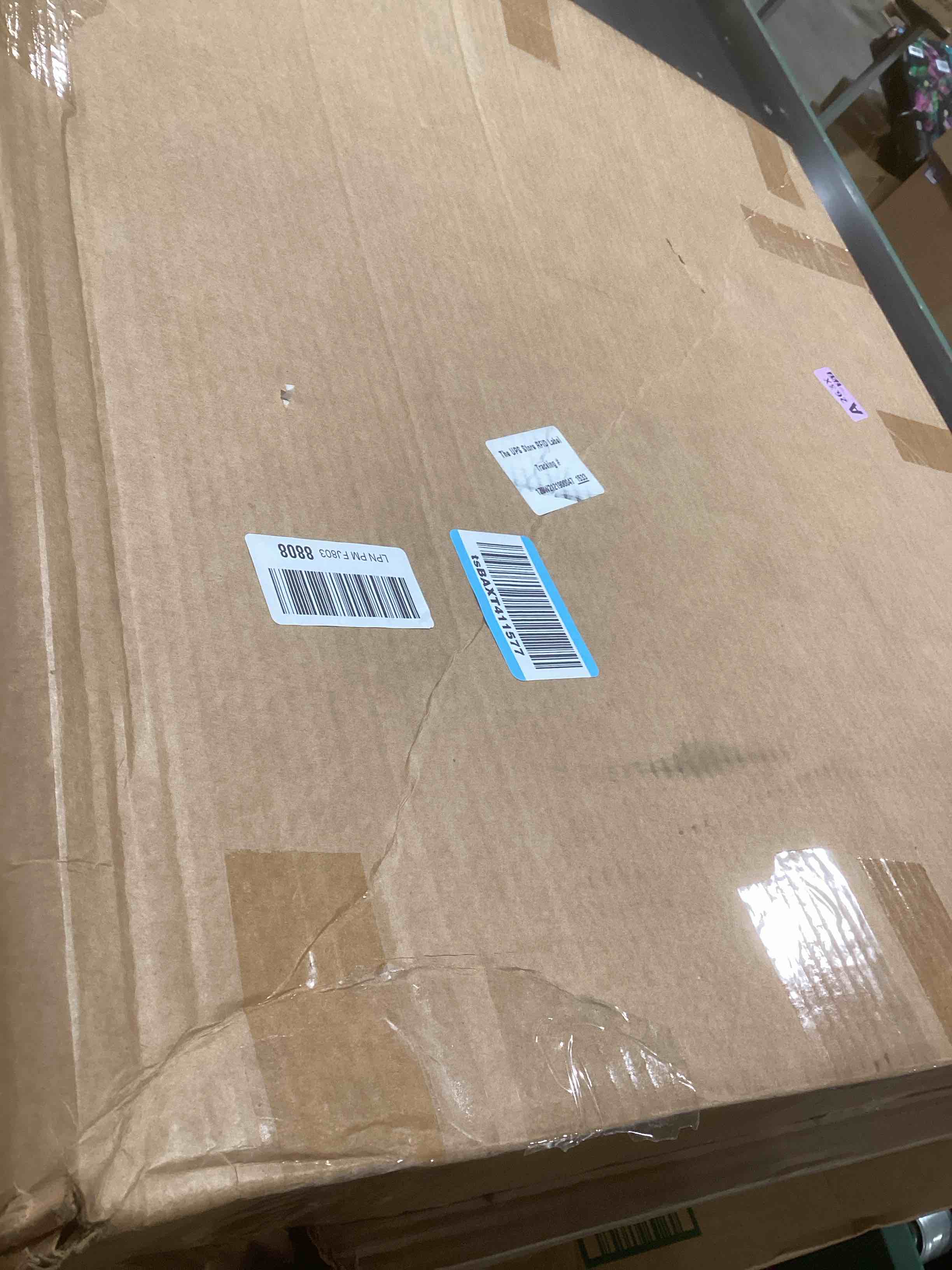 Condition photo showing Good Condition for Camco Stackable Washing Machine Drain Pan - Great for Apartment-Sized Washers or Stackable Units - Protects Floors from Leaks & Measures 28-Inches x 30-Inches - Crafted of Heavy-Duty Plastic (21006) Pan Ships in Own Container