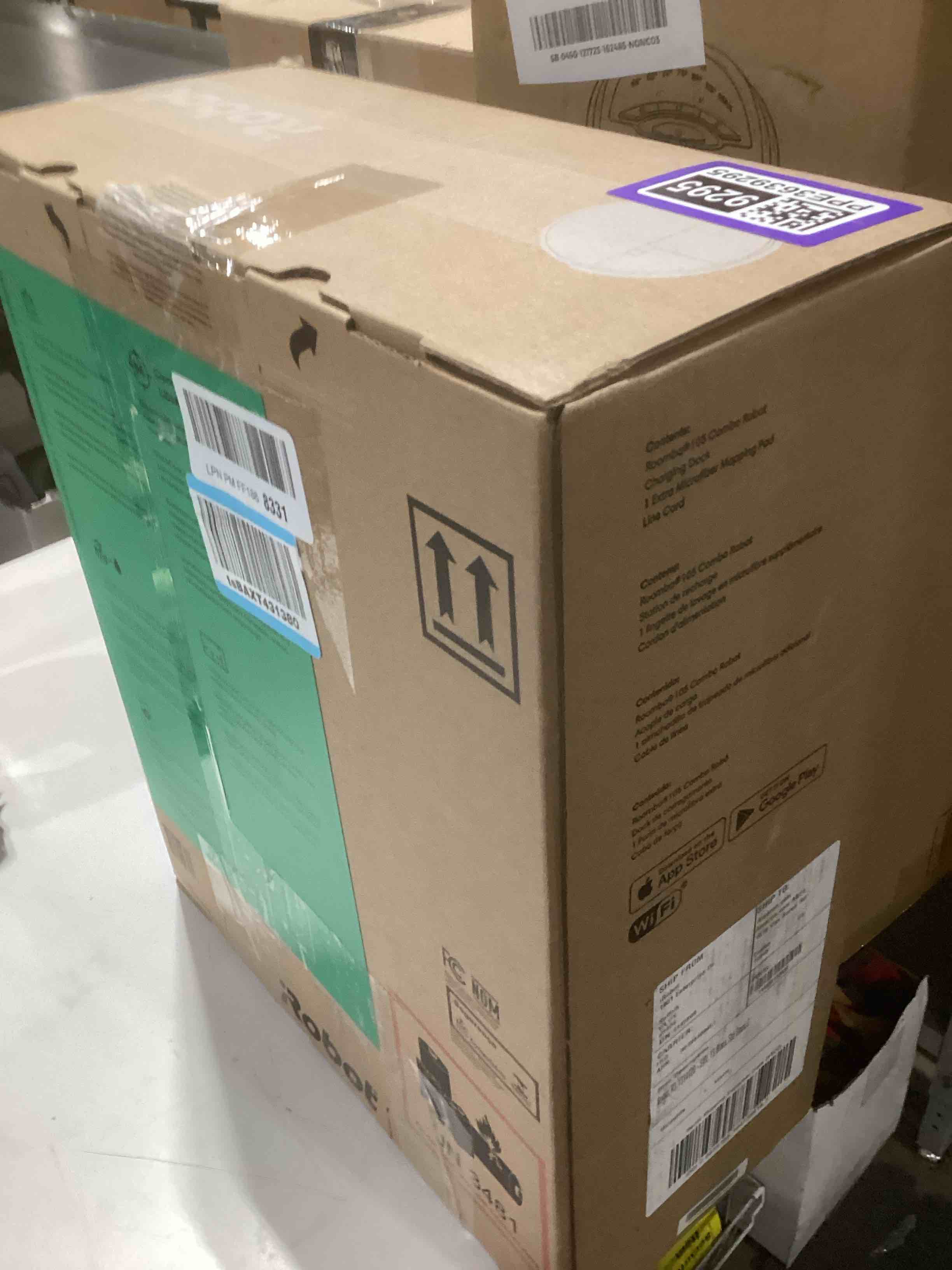 Condition photo showing As Is for iRobot Roomba 105 Combo Robot Vacuum & Mop - Easy to use, Intense Power-Lifting Suction, LiDAR Navigation, Multiple Cleaning Modes, Avoids Mopping Carpets, Self-Charging