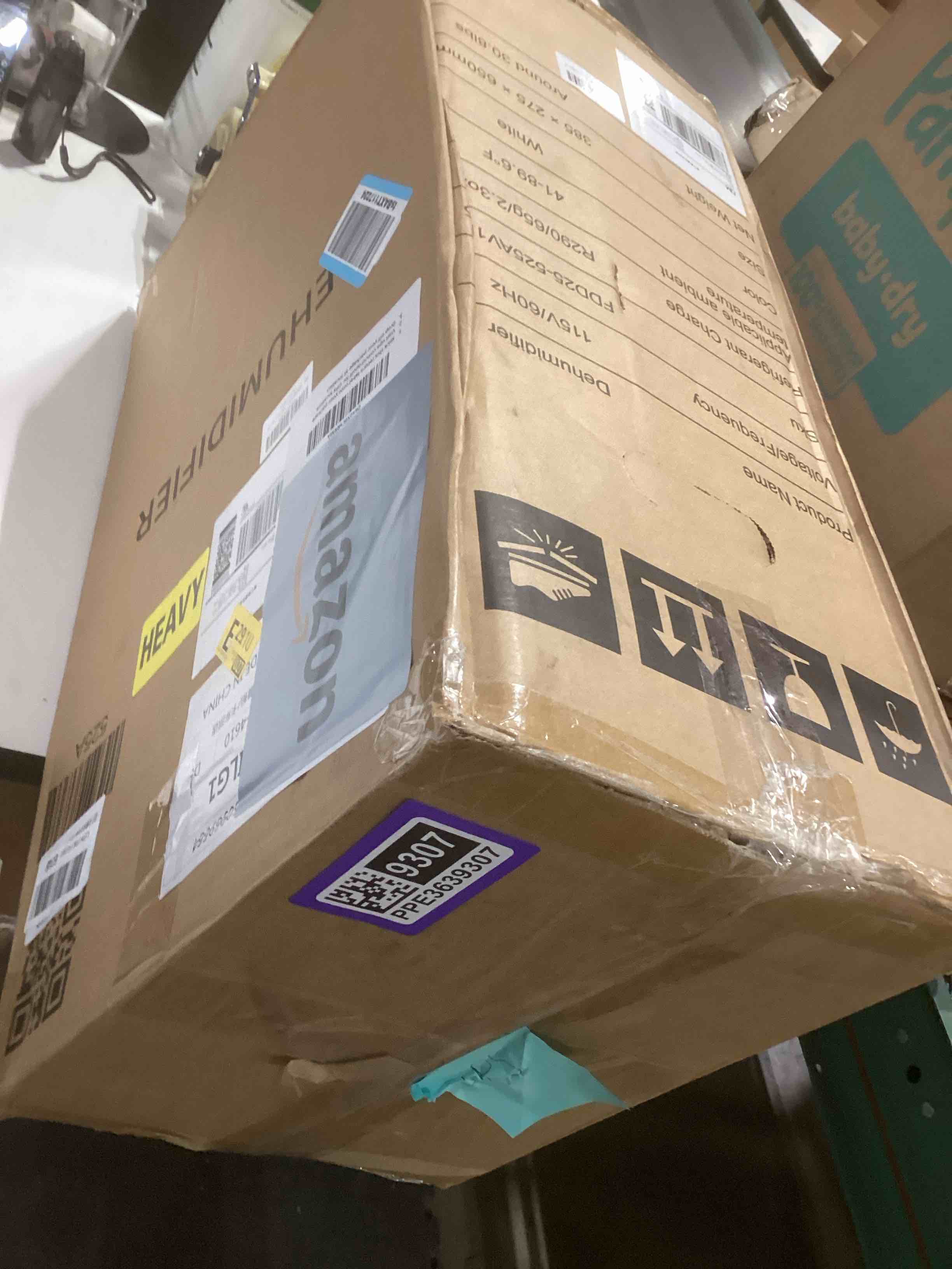 Condition photo showing As Is for 2025Upgraded 5000 Sq.Ft 80 Pint Dehumidifier for Basements with Large 6.5L Water Tank,24H Timer,Child Lock,Defrost,Silent,mold,4 Modes Operation Auto Shut-off 80pint 80pint