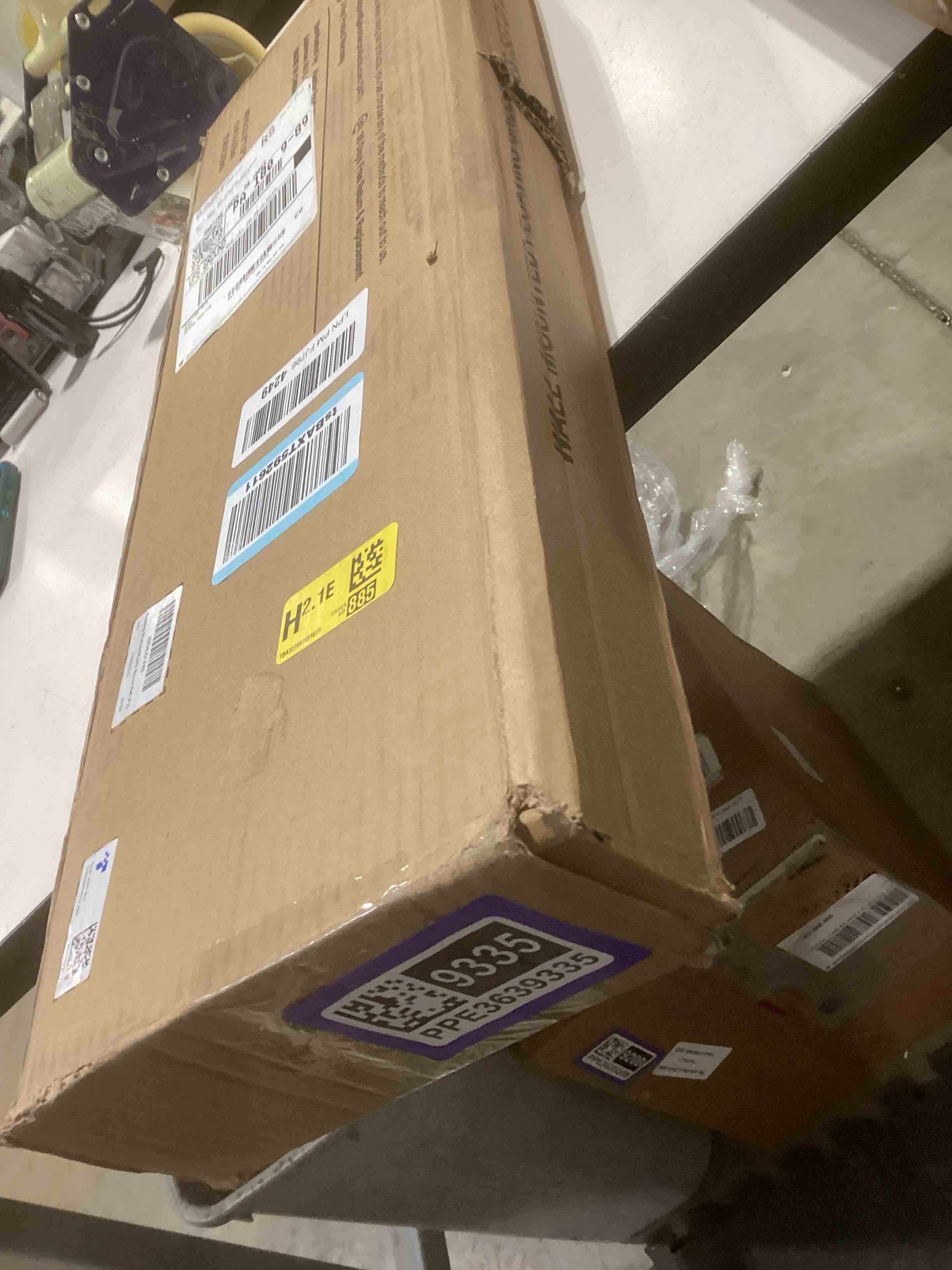 Condition photo showing Good Condition for BAYKA Floating Shelves, 22.5 inch Rustic Wood Wall Mounted Shelves for Bedroom, Living Room, Kitchen & Office, Hanging Display Shelf with 22 lbs Capacity (Rustic Brown,Set of 2) B. Rustic Brown - Americana Farmhouse Style 22.5inches