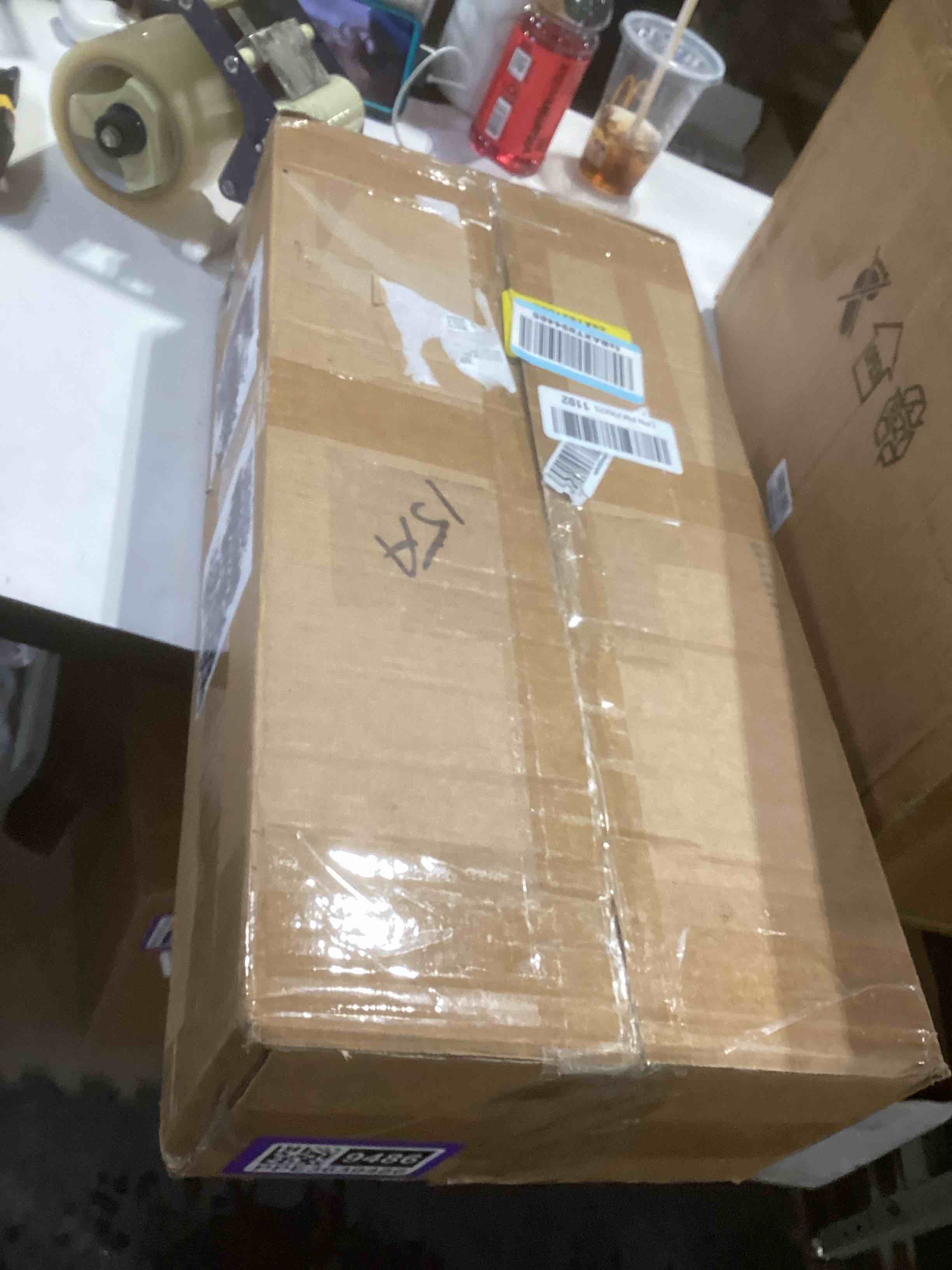 Condition photo showing As Is for VeyFolzin.st Power Tool Organizer Wall Mount, Metal 4 Layer Heavy Duty Metal Power Tool Storage Rack, Garage Drills Storage Shelves with Screwdriver Holder Plier Holder (Black, 8 Drills Holder)