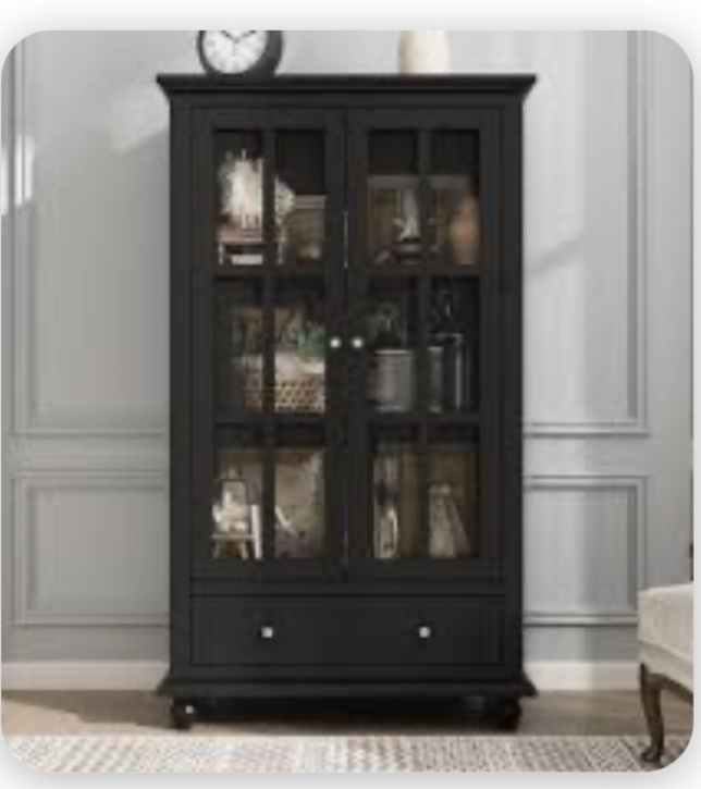 70\"H China Cabinet(incomplete only 1 box) 