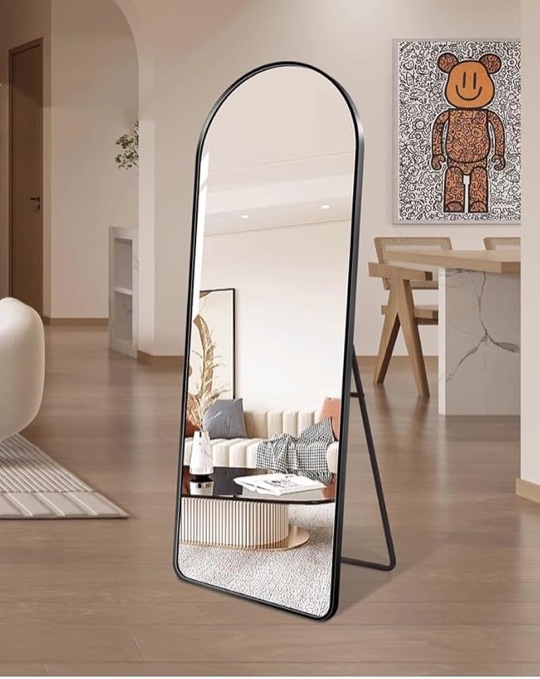 Arched Elegance 67-Inch Full-Length Metal & Glass Mirror to Elevate Your Space