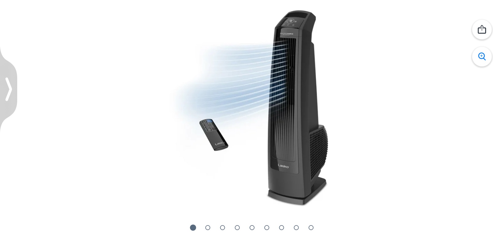 Lasko 35" DC High Velocity Blower Tower Fan with Remote