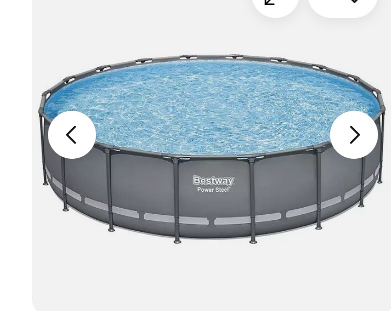 (incomplete, 2 boxes for pick up) Bestway Power Steel 18' x 48" Round Above Ground Pool Set 1/of 2 box
