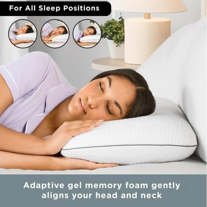 member’s mark hotel premier collection premium cooling gel memory foam pillow, assorted sizes