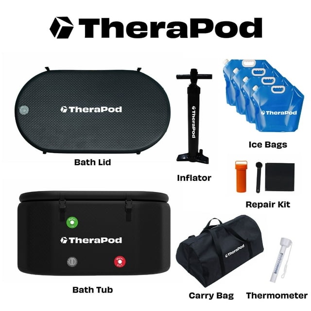 therapod portable inflatable ice bath