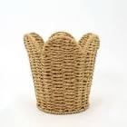 Shaped Basket natural and green (case of 8 pieces) 