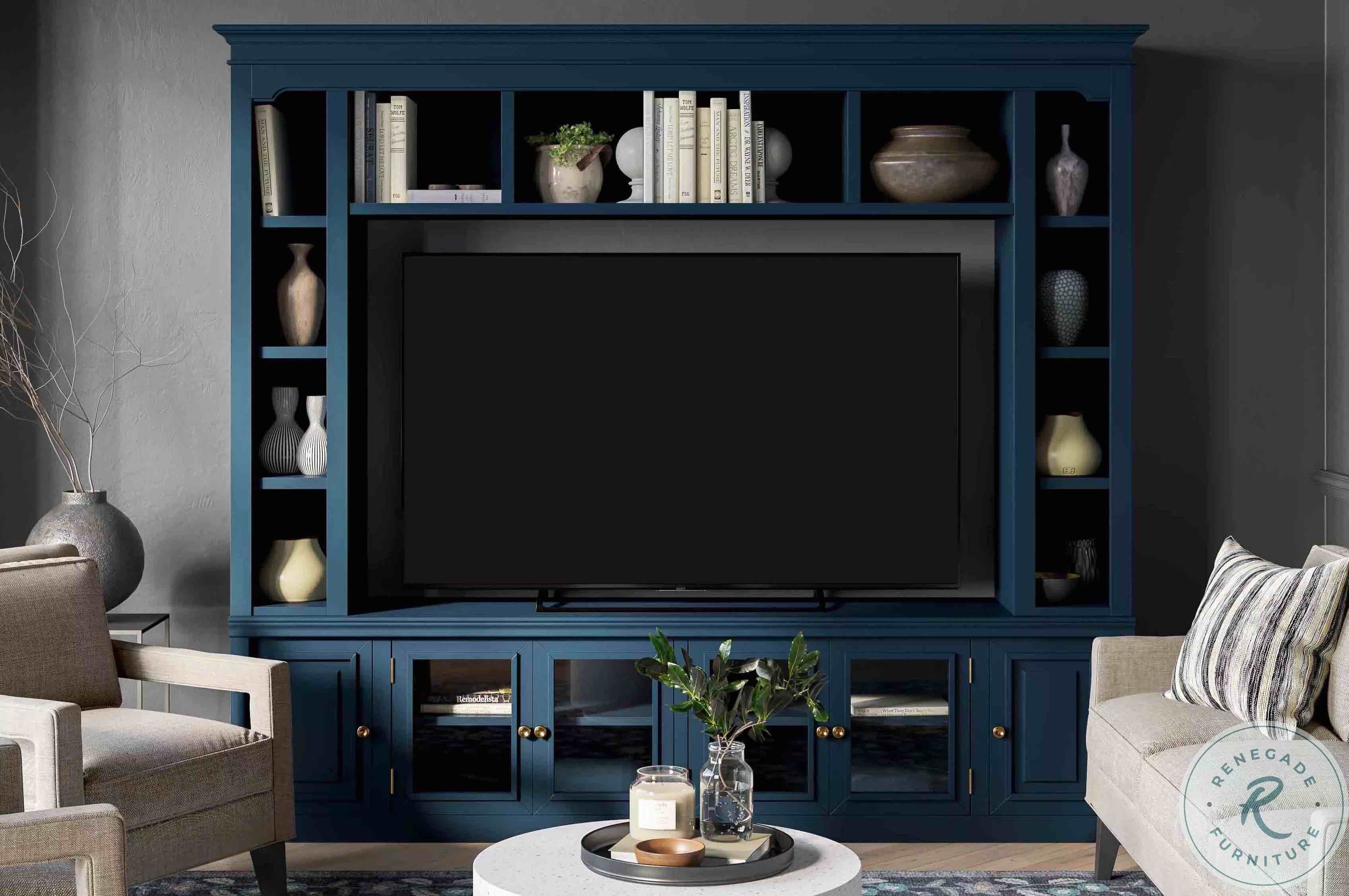 incomplete box 1/3) Virginia Blue Entertainment Center for TVs up to 75"