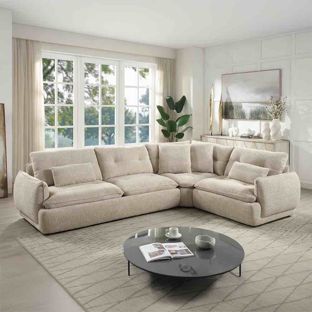  incomplete only 1 box similar ) Jonina Sectional Sofa w/4 Pillows