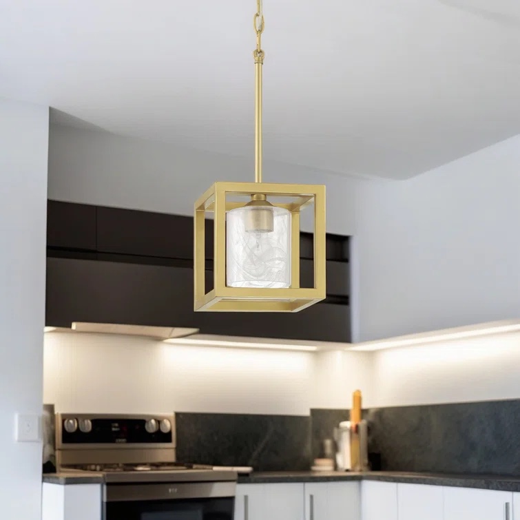 Misiak 1 - Light Living Room Steel Dimmable Square/Rectangle Pendant