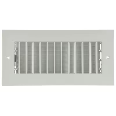 RELIABILT 10-in x 4-in Adjustable Steel White Sidewall/Ceiling Register