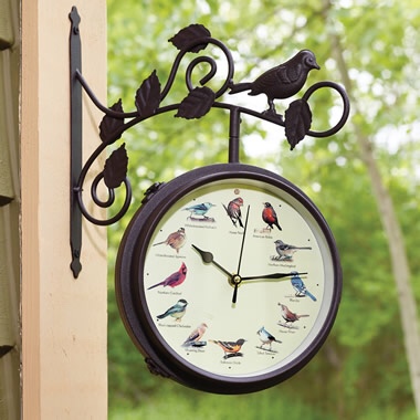 The Serenading Songbirds Outdoor Clock