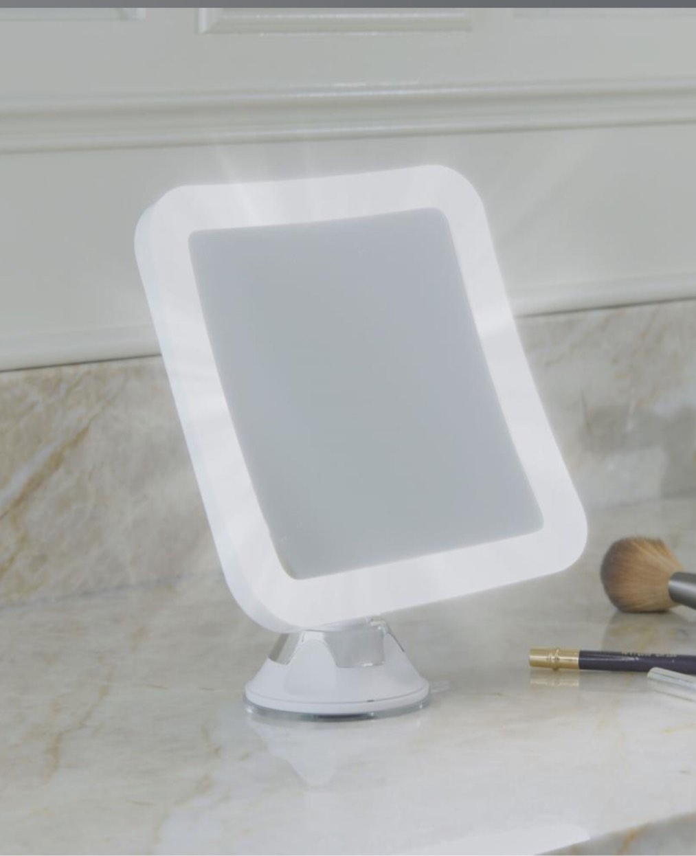 The Magnifying Mount Anywhere LED Mirror