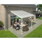10 ft. x 10 ft. dark gray aluminum patio cover , only 1 box incomplete 