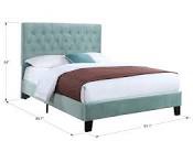 Kayden Tufted Upholstered Low Profile Bed Size: Full, Color: Light Blue