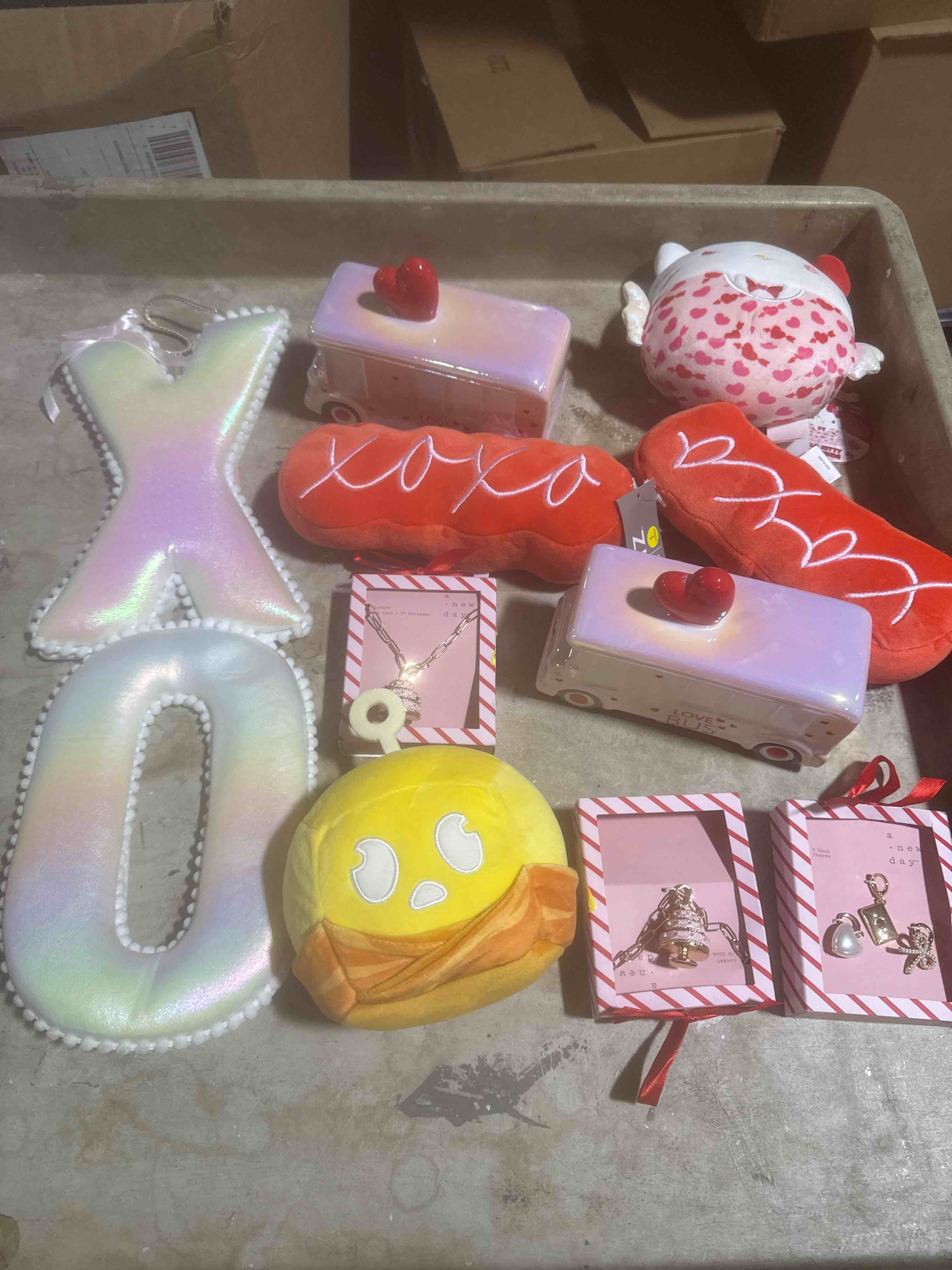 assorted Valentine’s Day decor and more 