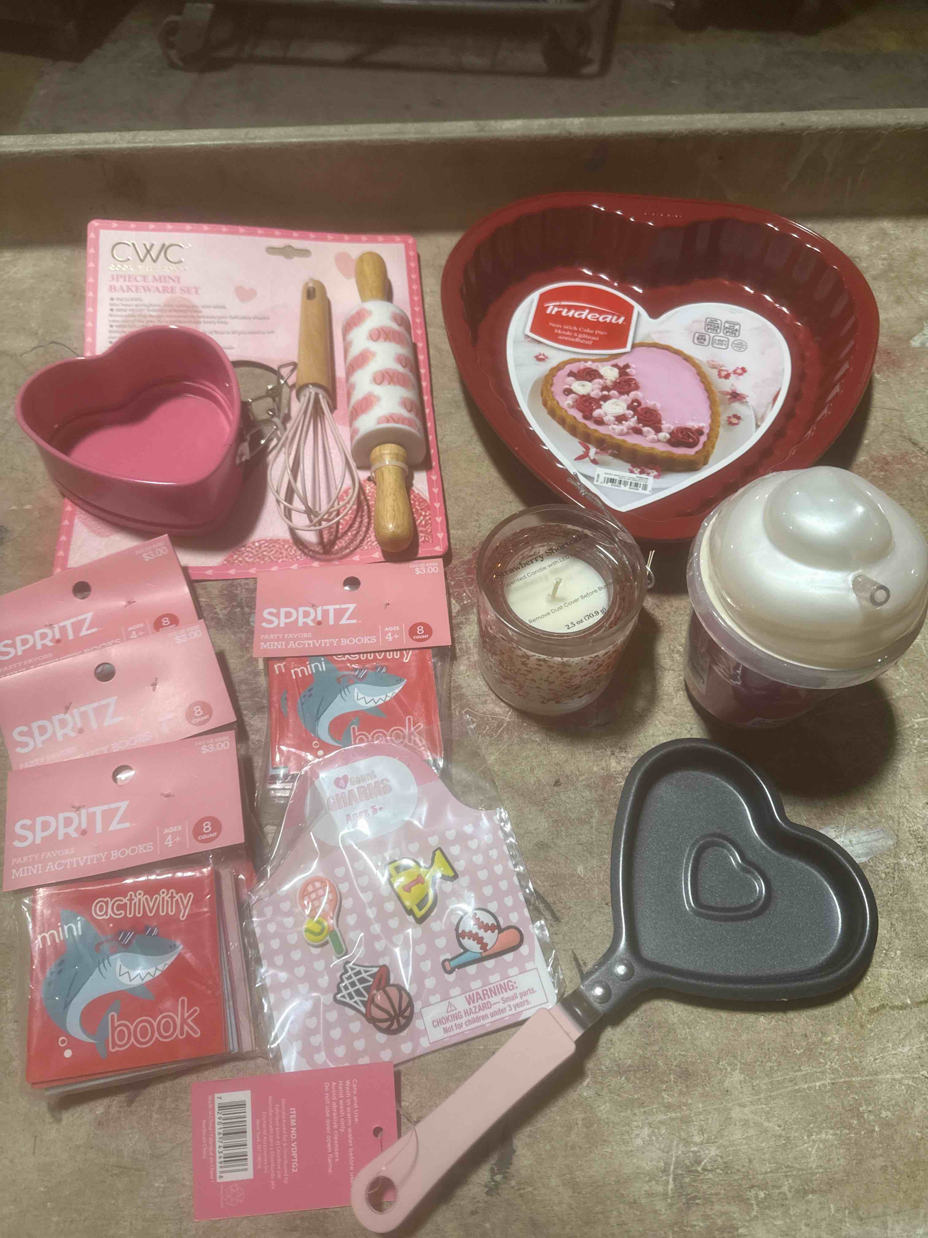 assorted Valentine’s Day accessories and decor 