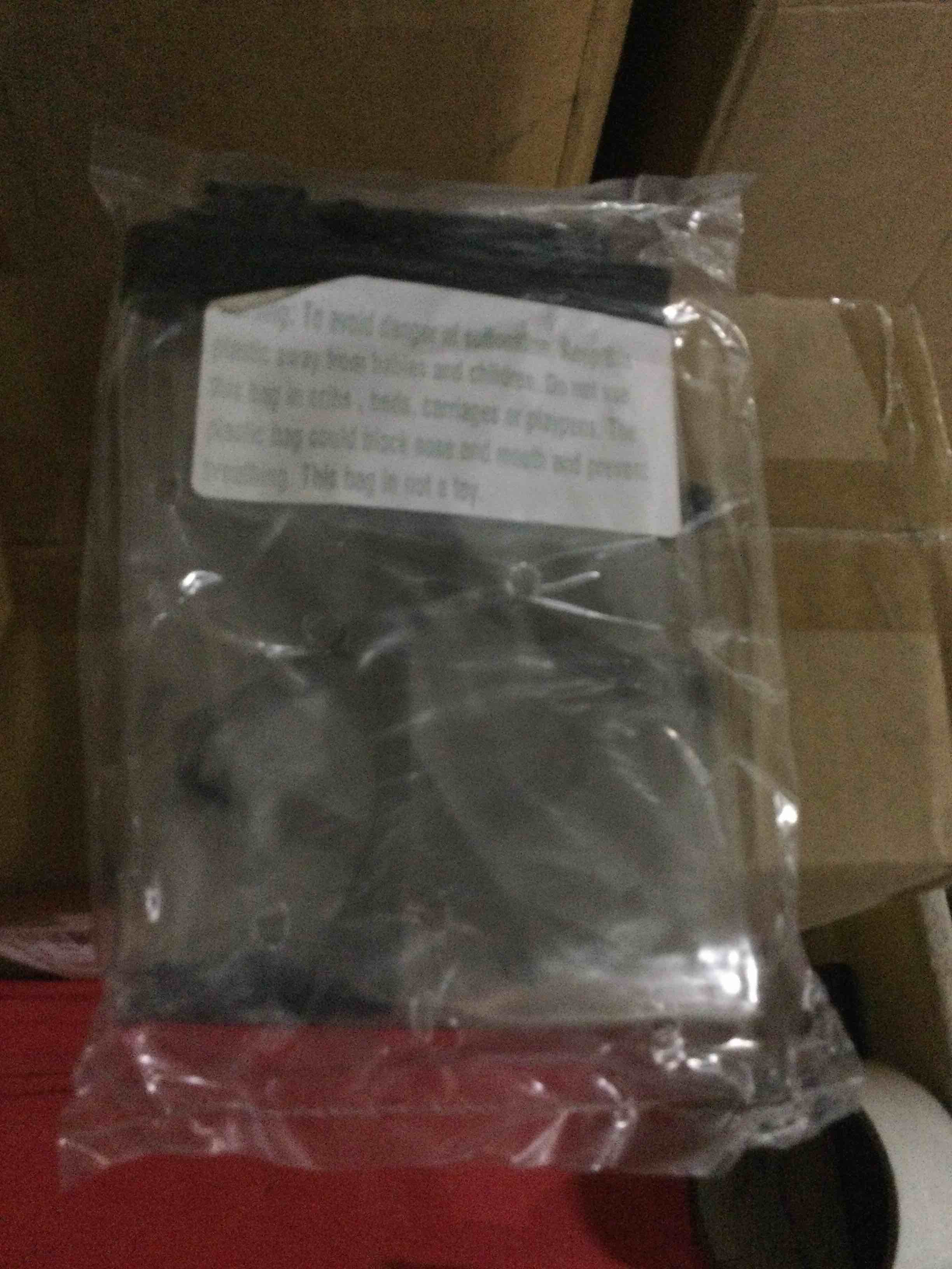 black and clear garment bag 