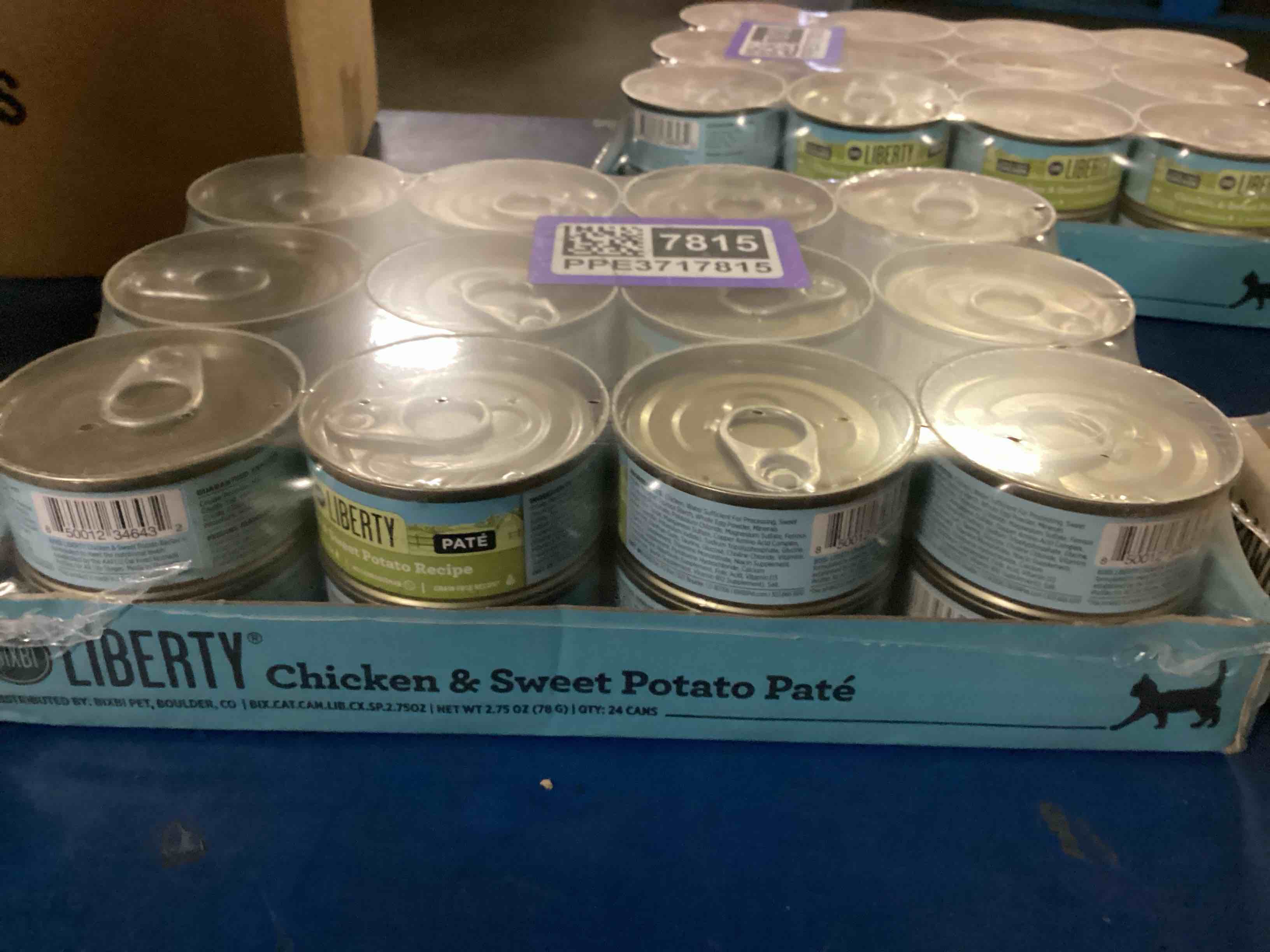 case of 24 bixbi liberty chicken & sweet potato pate wet cat food case of 24 (bb august 2025)