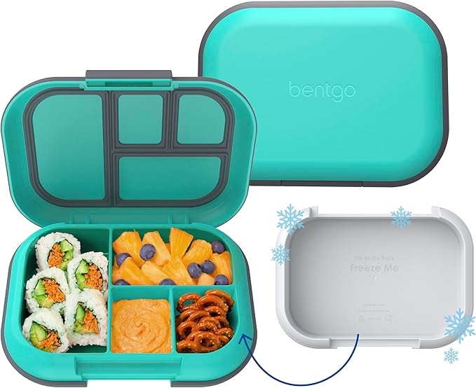 Bentgo Kids - Adults Leakproof Sealed Lunchbox w/ 3 Compartments Teal