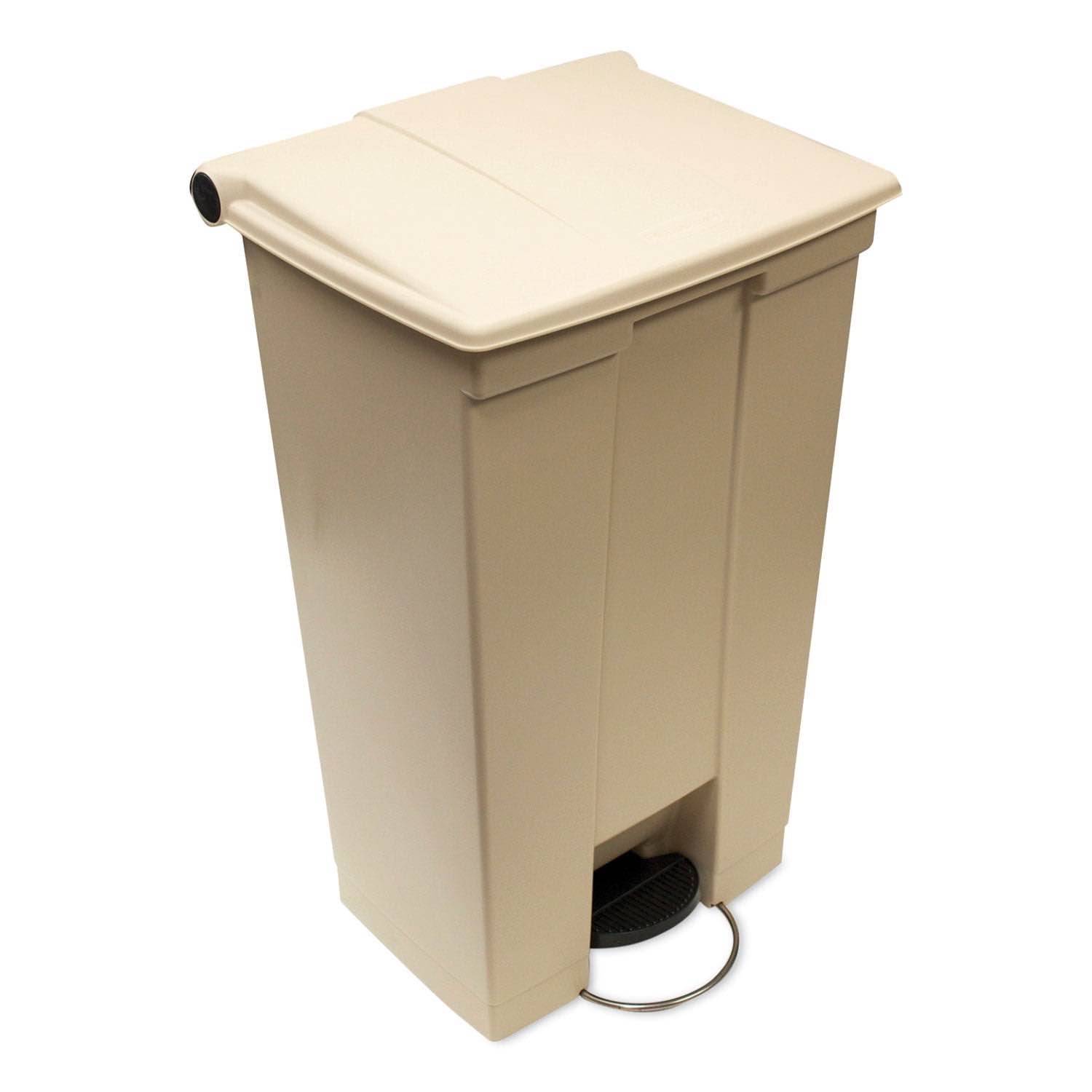 Rubbermaid Commercial Legacy Step-On Receptacle, 18 gal, Polyethylene, Beige